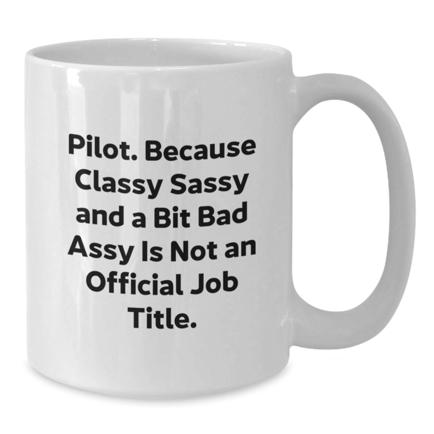 Pilot Keepsake White Coffee Mug for Him Birthday Gift Sassy Ceramic 11oz - Additional