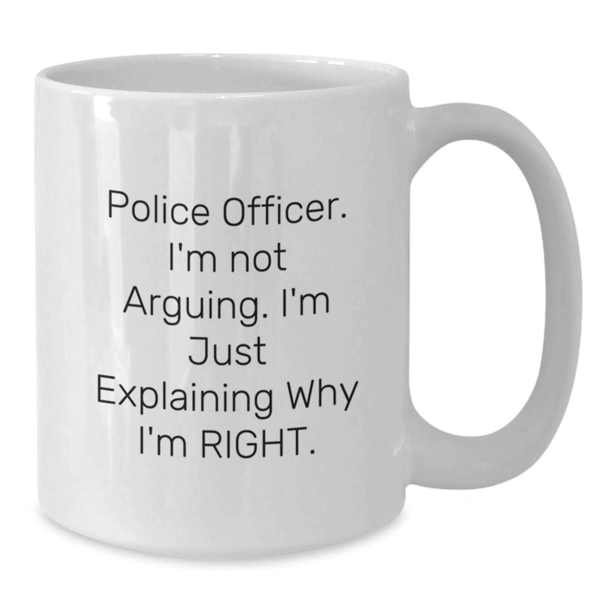 Funny Police Officer Humor White Coffee Mugs Gifts from Family for Mother's Day - Additional