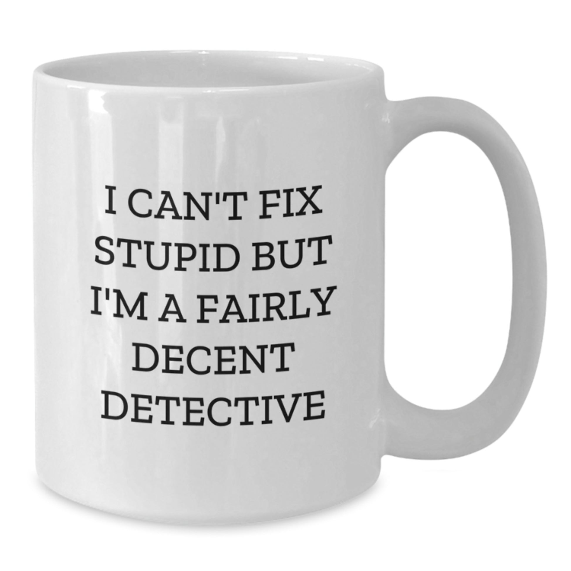 Funny Detective Coffee Mug Gifts from Friends for Men Graduation Unique - Additional