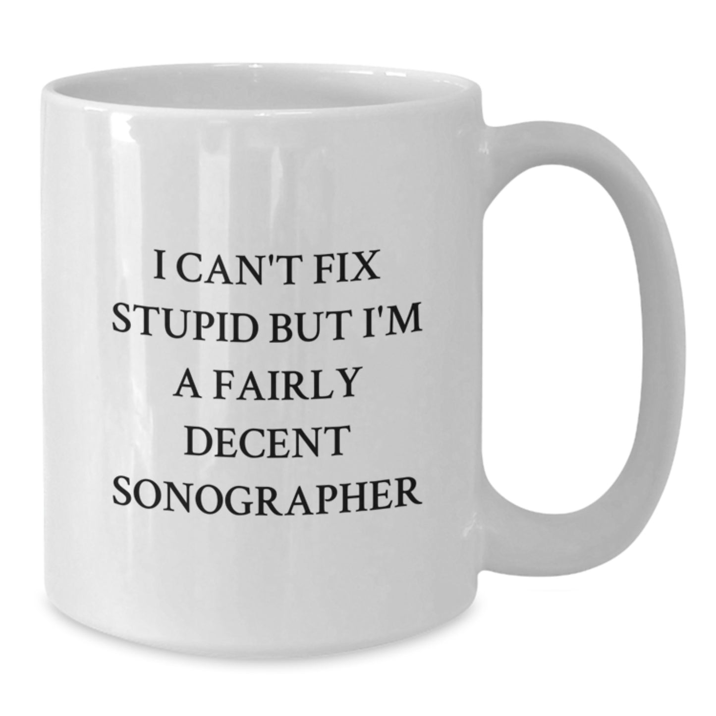 Sonographer Keepsake White Coffee Mug for Him Ceramic Birthday Gift - Additional