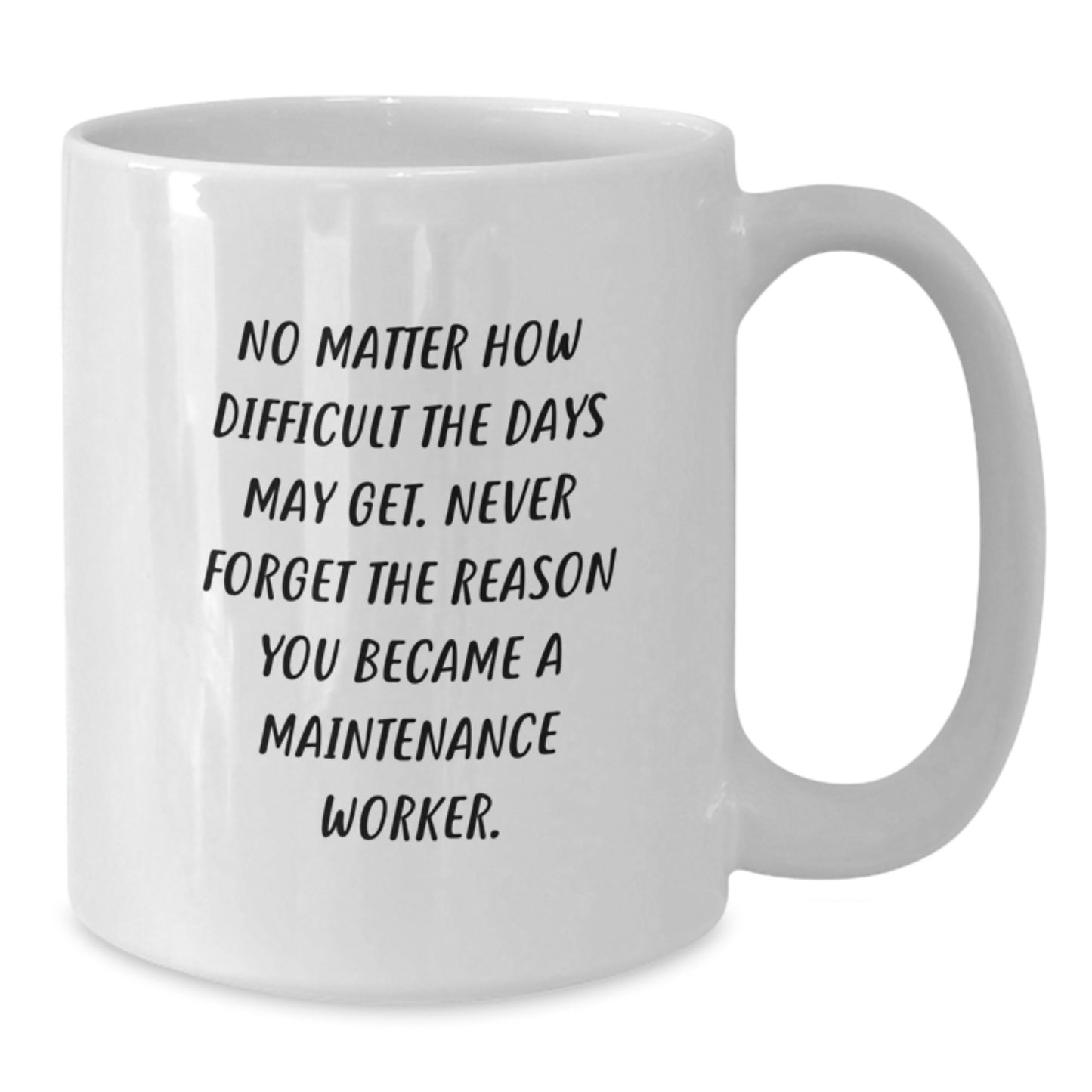 Maintenance Worker Gifts from Coworkers for Graduation Unique - Inspirational White Coffee Mug - Additional