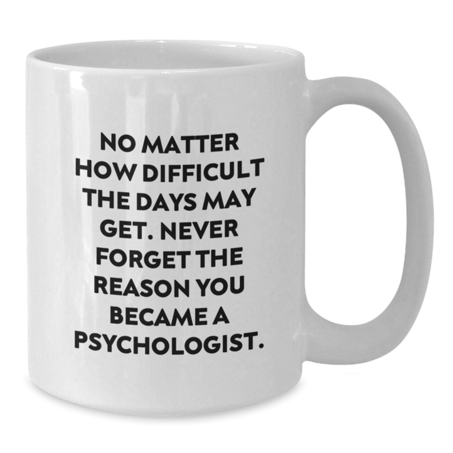 Inspiring Gifts from Family and Friends for Psychologist Men and Women - Motivational White Coffee Mug - Never Forget the Reason You Became a Psychologist, Graduation Unique Gifts - Additional