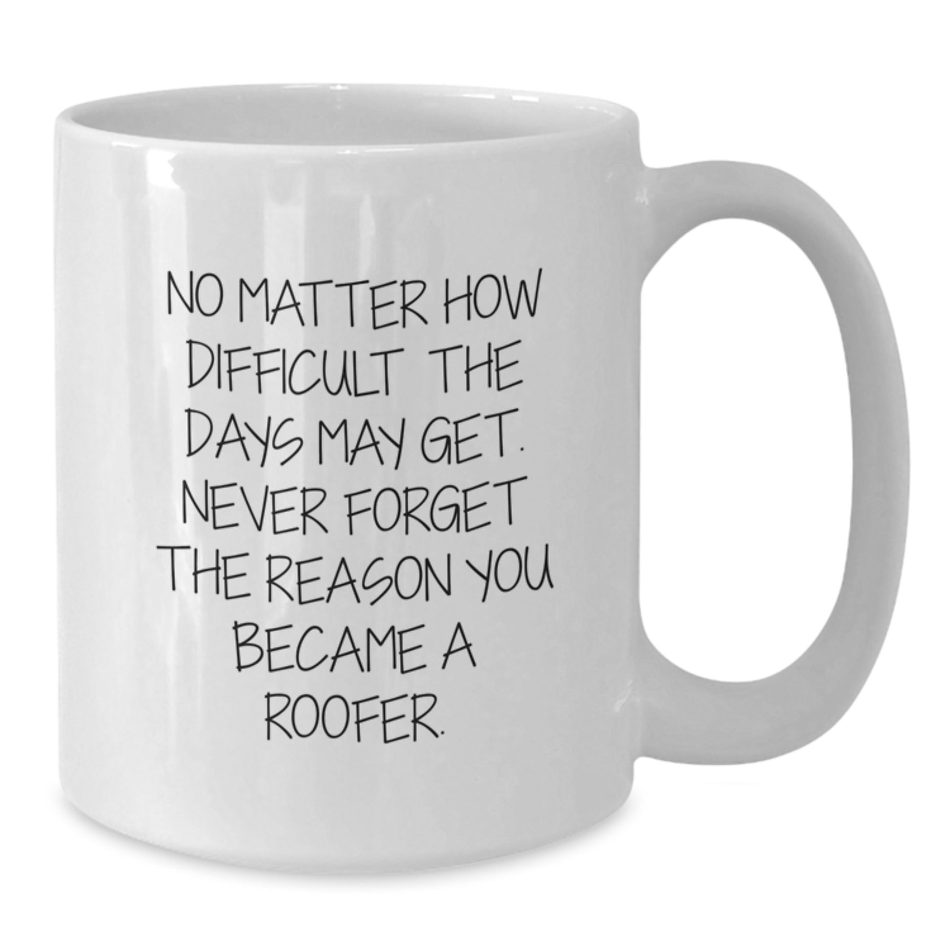 Roofer Keepsake Premium Ceramic White Coffee Mug for Him Graduation Gift - Additional