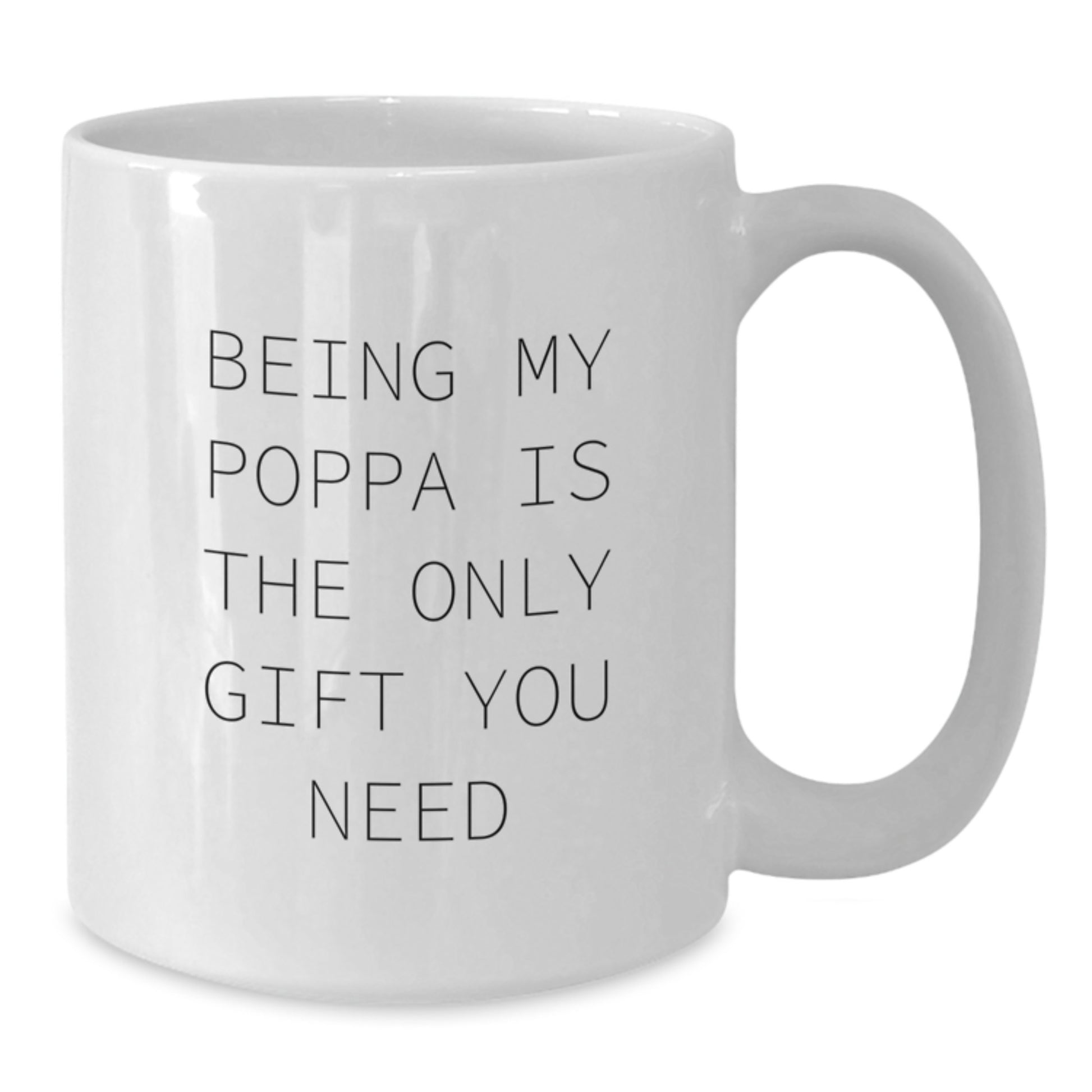 Poppa Keepsake White Ceramic Coffee Mug Birthday Gift for Him - Additional