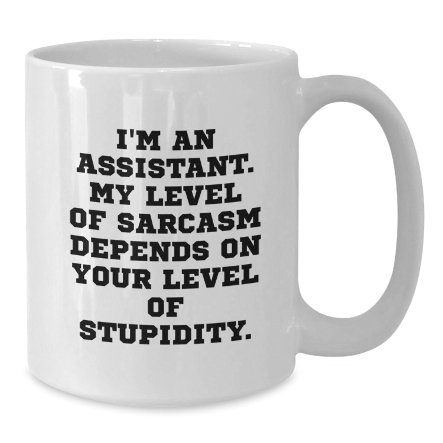 Funny Assistant Gifts from Friends for Graduation, White Coffee Mug with Sarcasm Quote - Additional