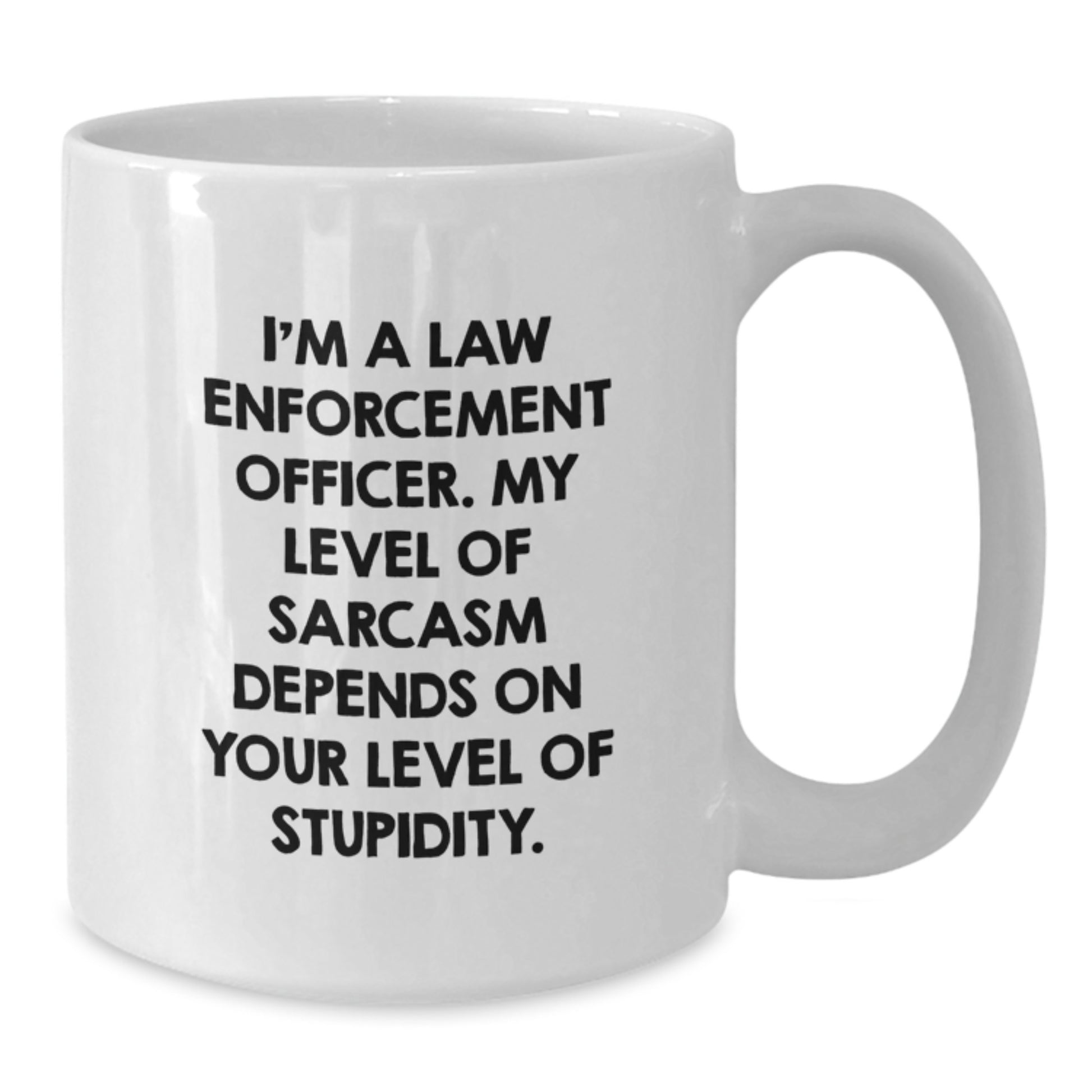 Funny Sarcasm Law Enforcement Officer Gifts from Men to Graduation Unique Presents for Law Enforcement Officer Friends - Additional