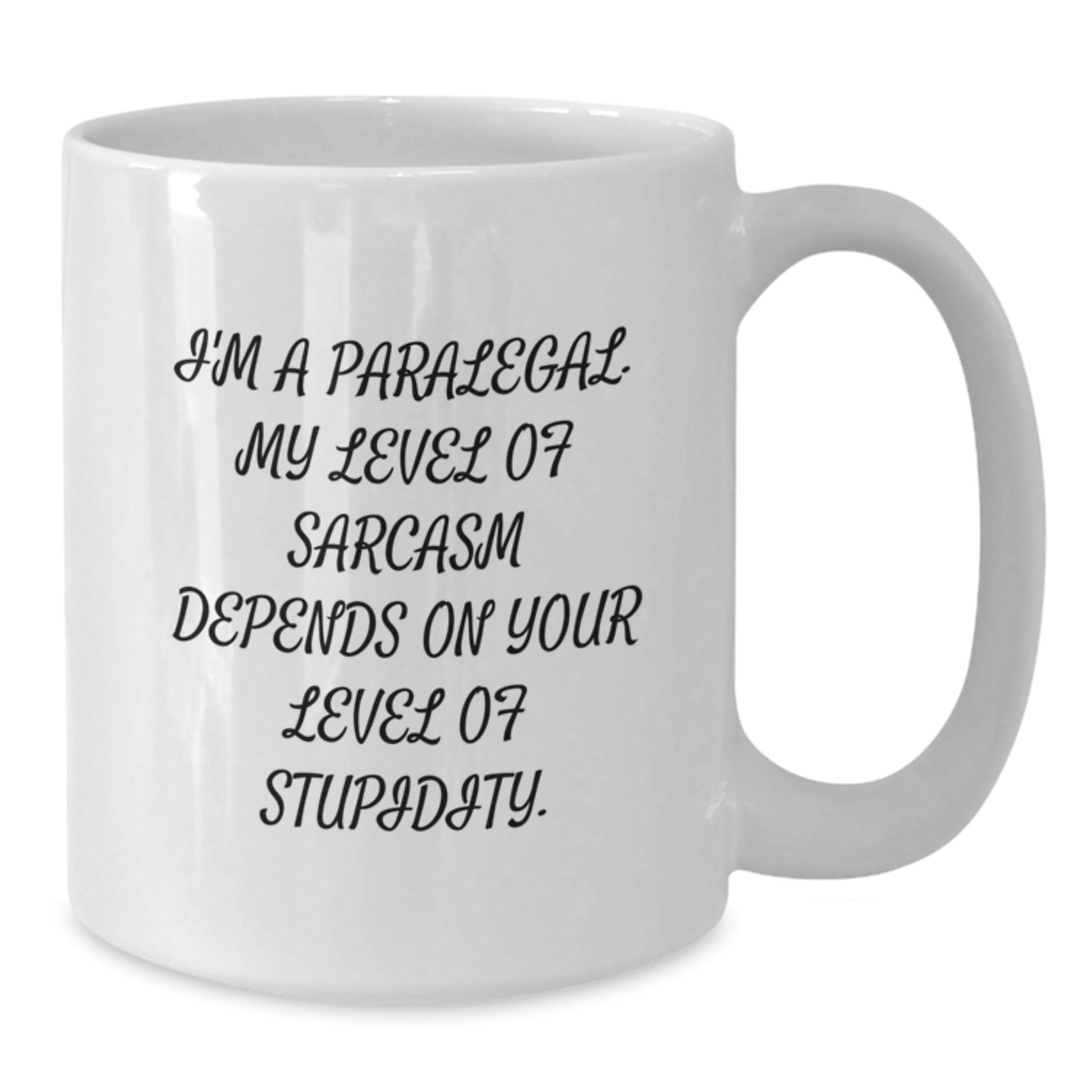 Gifts from Friends for Paralegal Graduation, Funny White Coffee Mug with Sarcasm Quote, Paralegal Unique Gifts - Additional