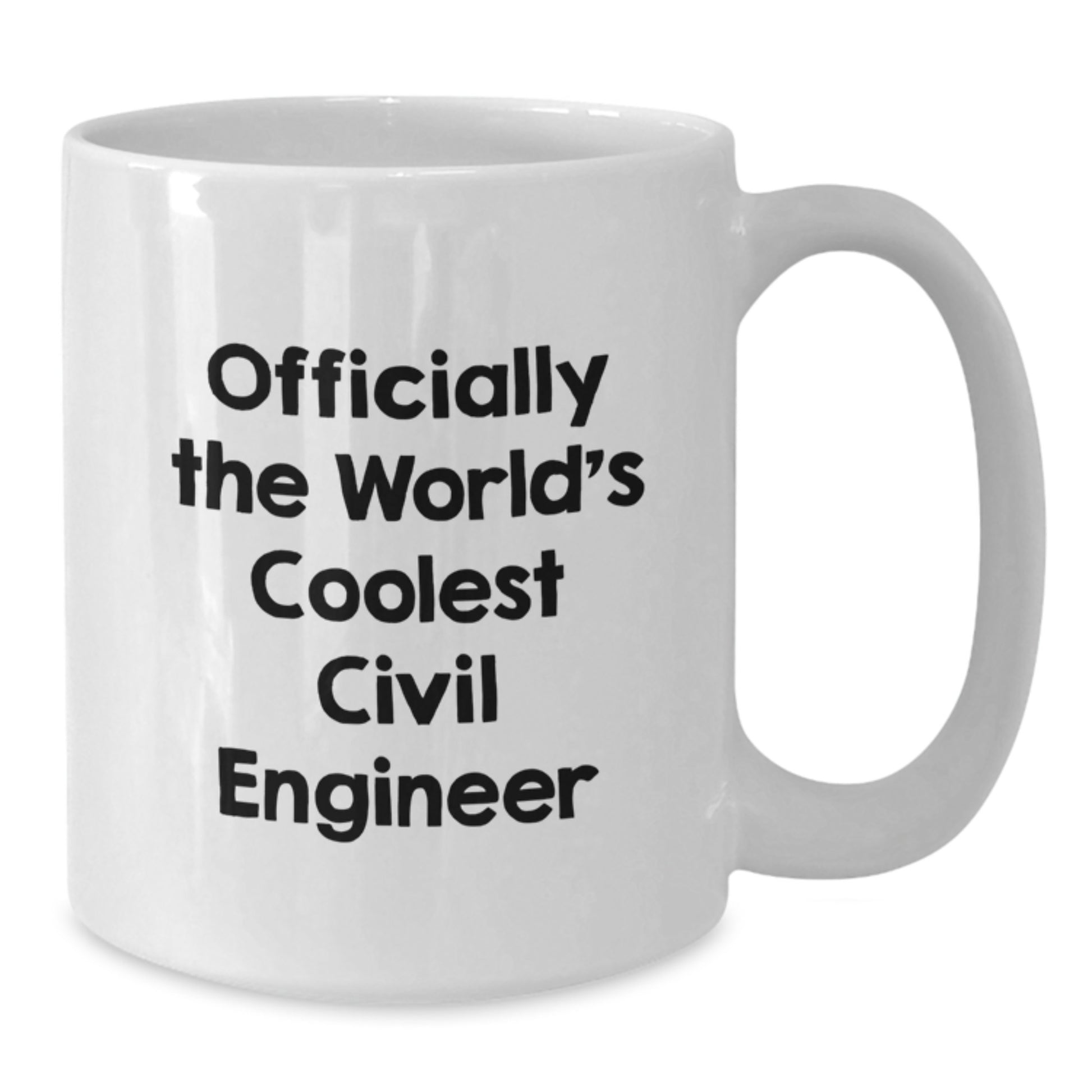 Civil Engineer Keepsake White Mug for Him Birthday Gift – Officially - Additional
