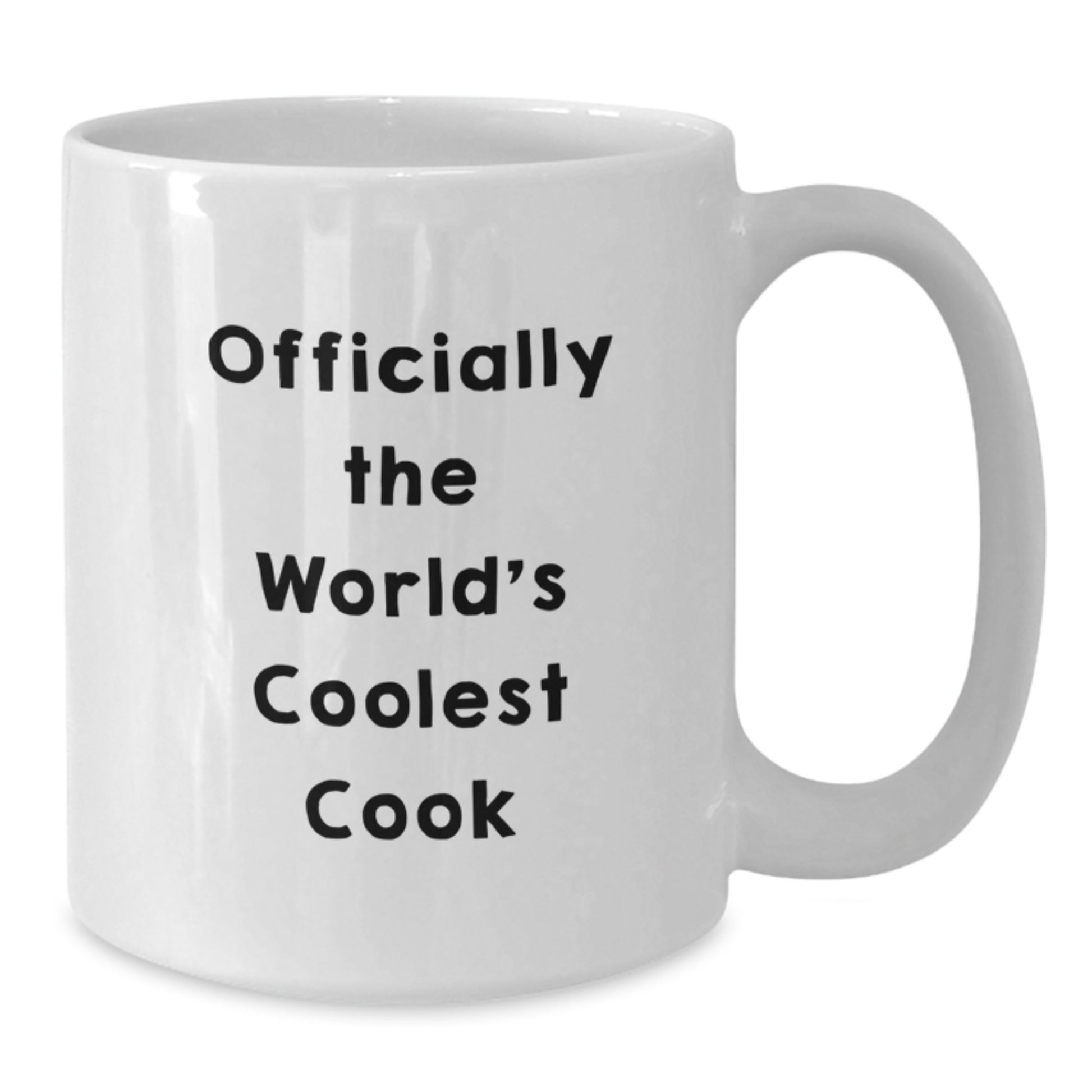 Funny Cook Quotes Officially The World's Coolest Cook White Coffee Mug Gifts from Family to Cook Graduation Unique Gifts - Additional