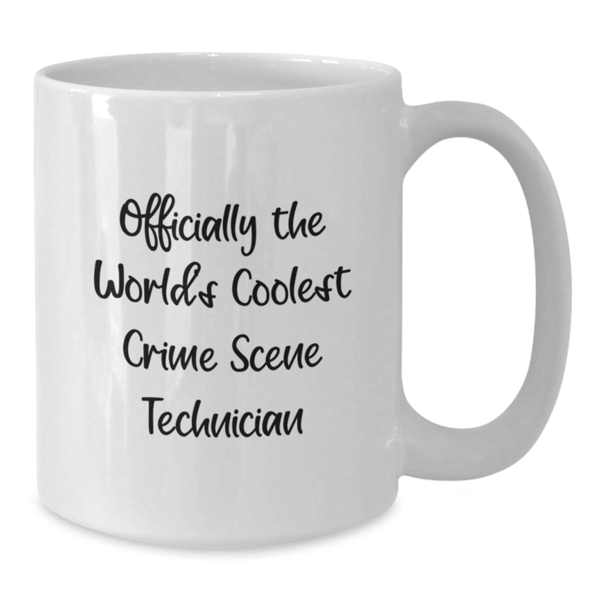 Gifts from Crime Scene Enthusiasts, Funny Crime Scene Technician Graduation Unique Gifts for Men, Women, Friends, Colleagues, with Officially The World's Coolest Mugs - Additional