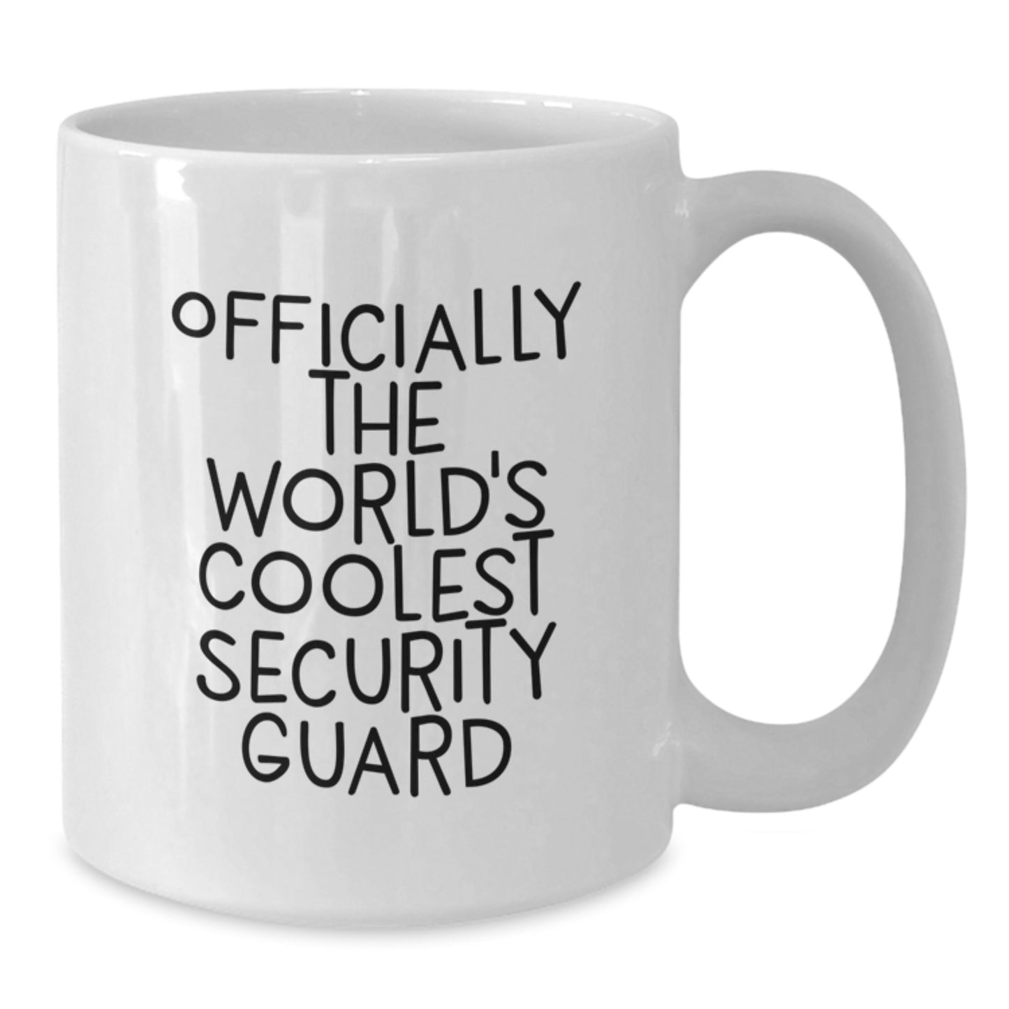 Unique Gifts for Security Guard Friends, Officially The World's Coolest Security Guard 11oz White Coffee Mug, Perfect Graduation Unique Gifts from Coworkers - Additional