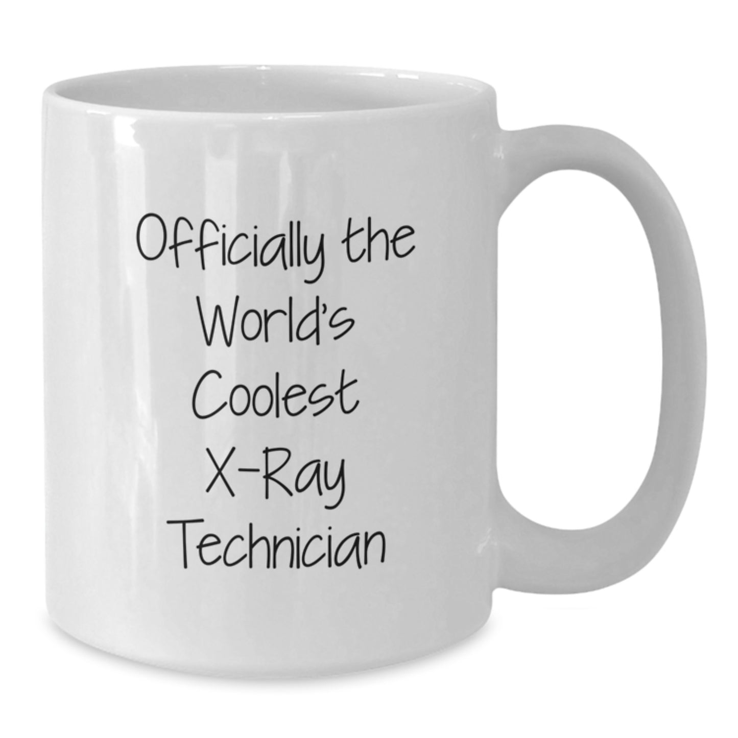 X-Ray Technician Graduation Unique Gifts from Friends for Men White Coffee Mug 'Officially The World's Coolest X-ray Technician' - Additional