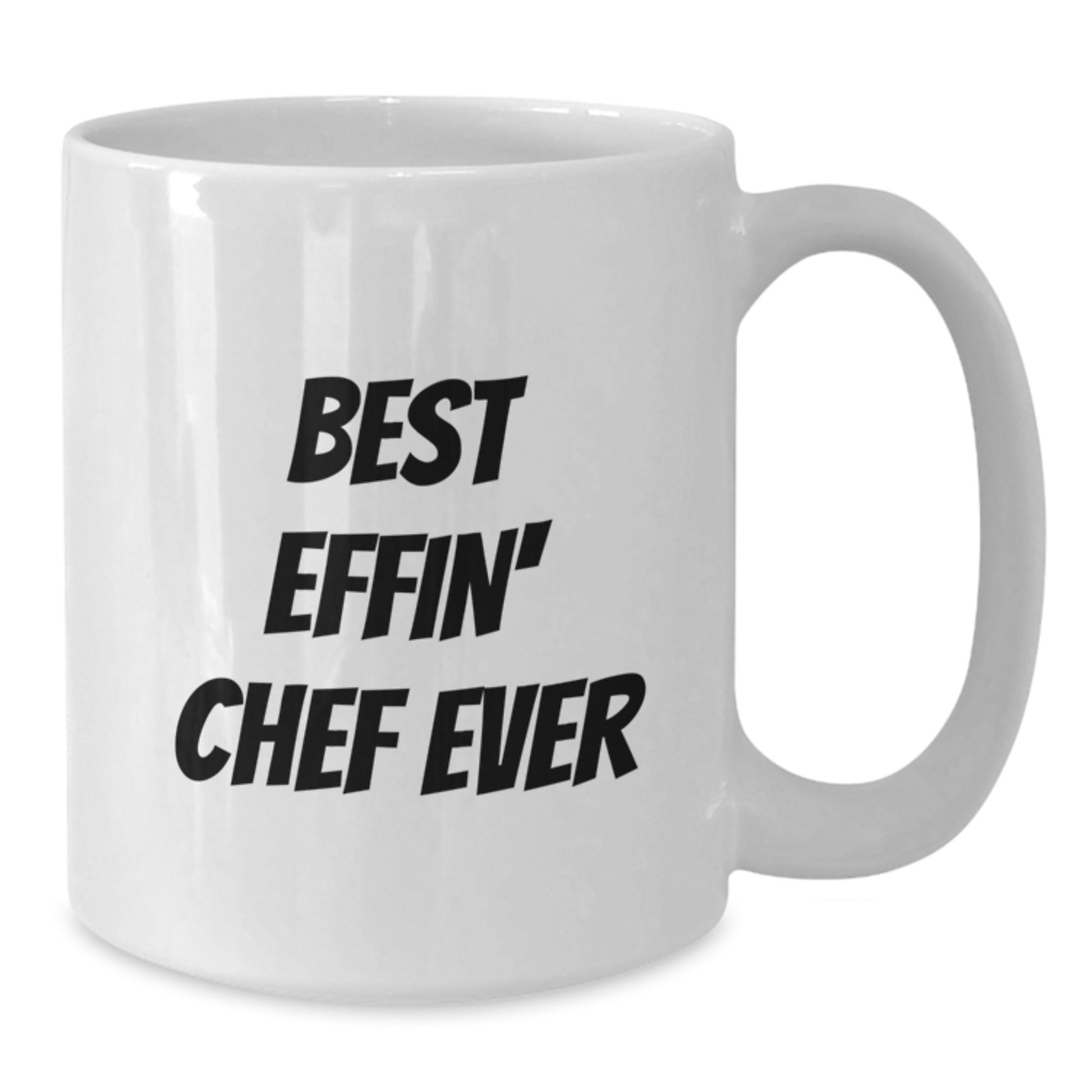 Chef Keepsake White Mug for Him – Best Effin' Chef Ever Graduation Gift - Additional