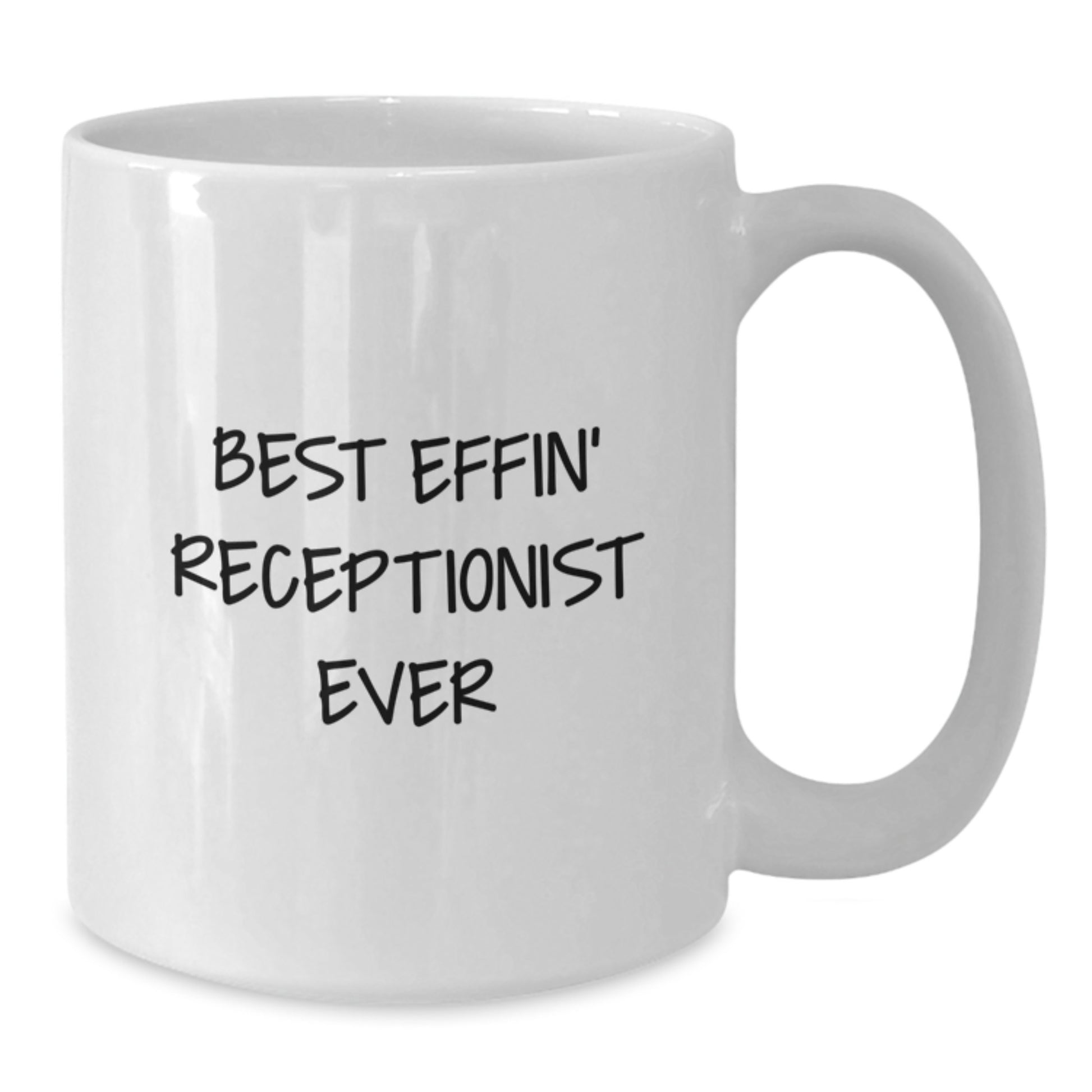 Receptionist White Coffee Mug for a Best Friend Companion Birthday Gift - Additional
