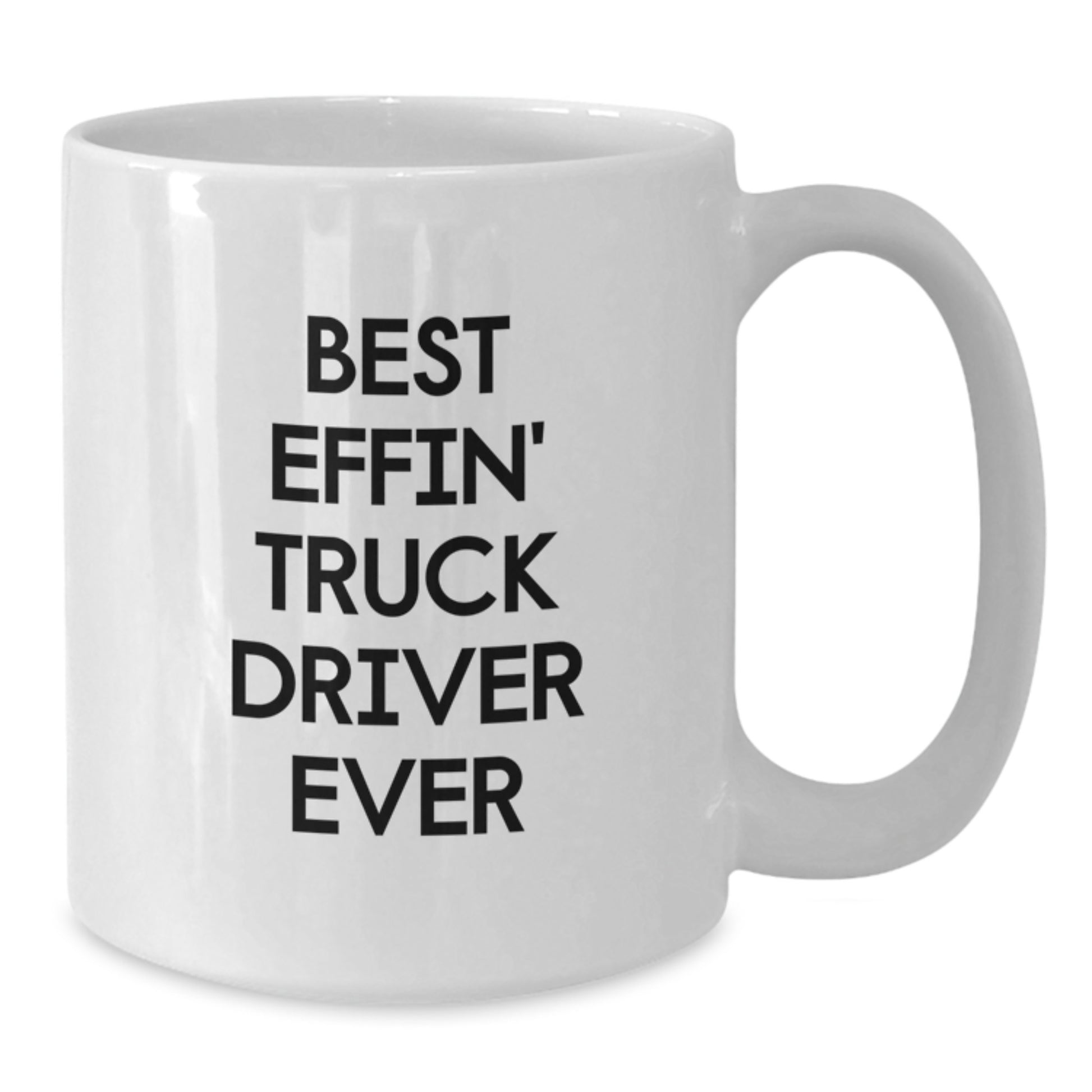 Truck Driver Keepsake Mug for Him Birthday Gift Best Effin' Truck Driver - Additional