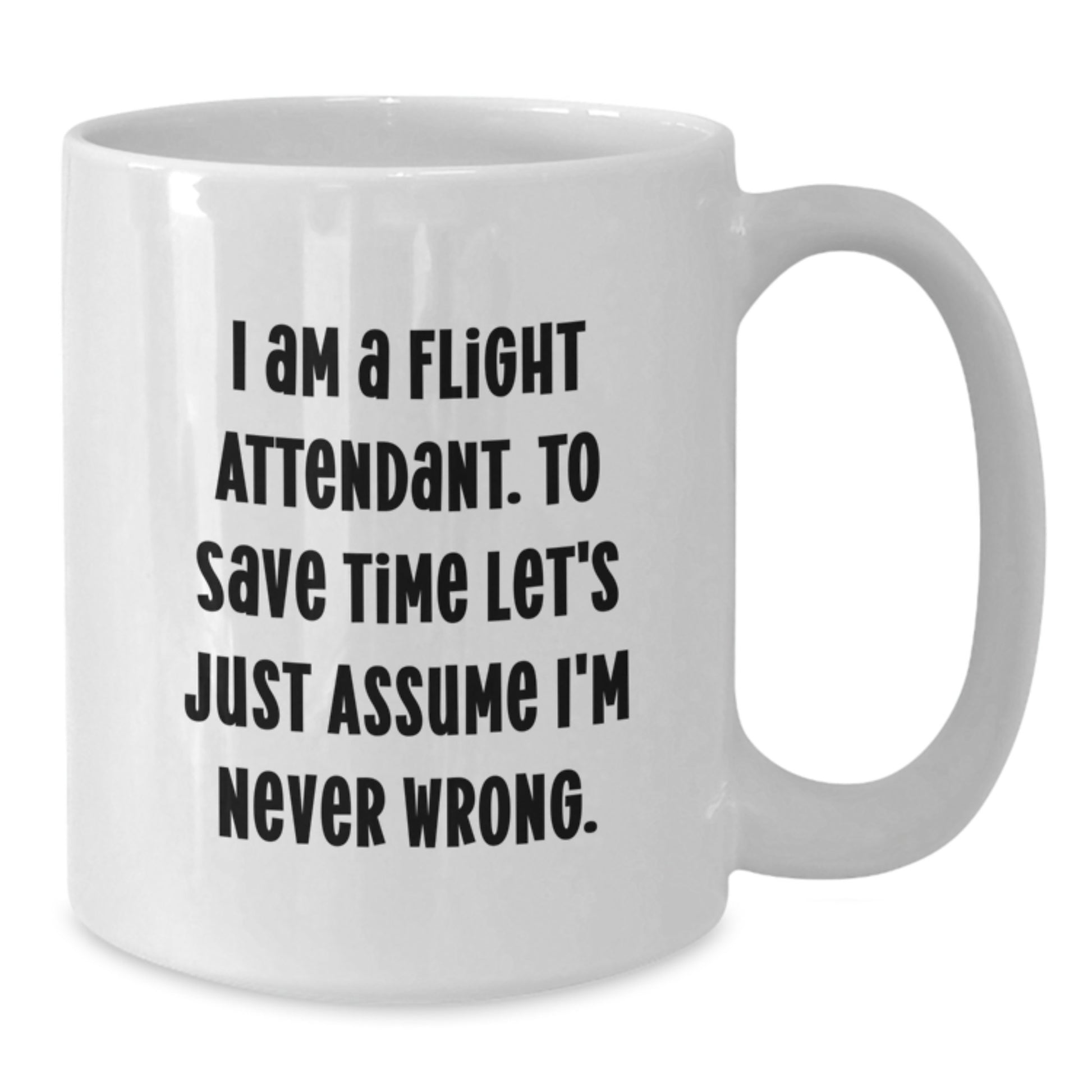 Birthday Gift Flight Attendant White Coffee Mug for Her – Present - Additional