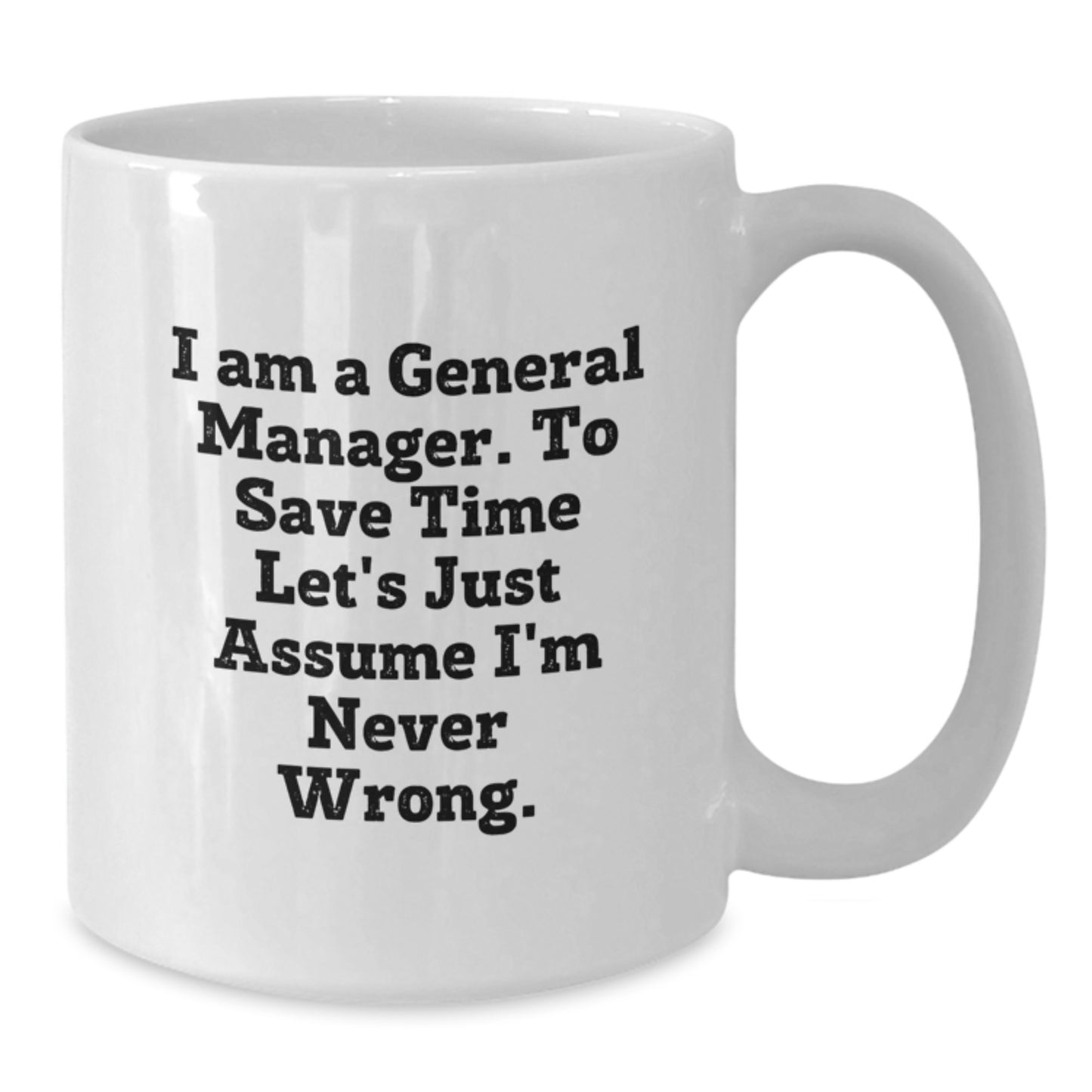 General Manager Keepsake White Coffee Mug for Him Birthday Gift - Additional