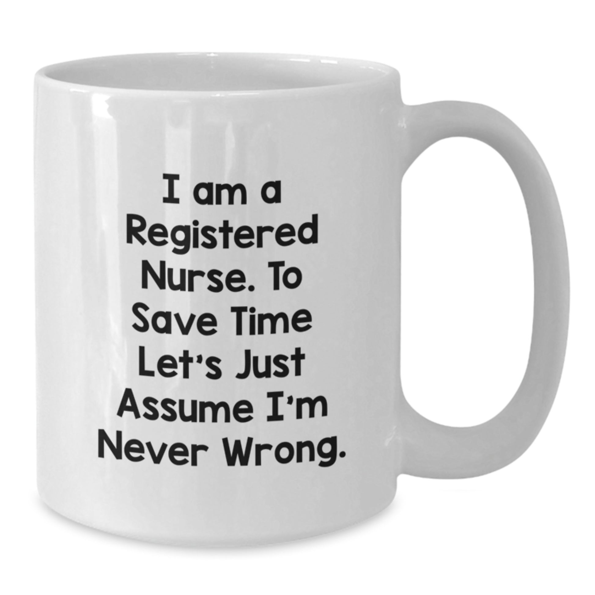 Registered Nurse Keepsake White Coffee Mug for Him Birthday Gift - Additional