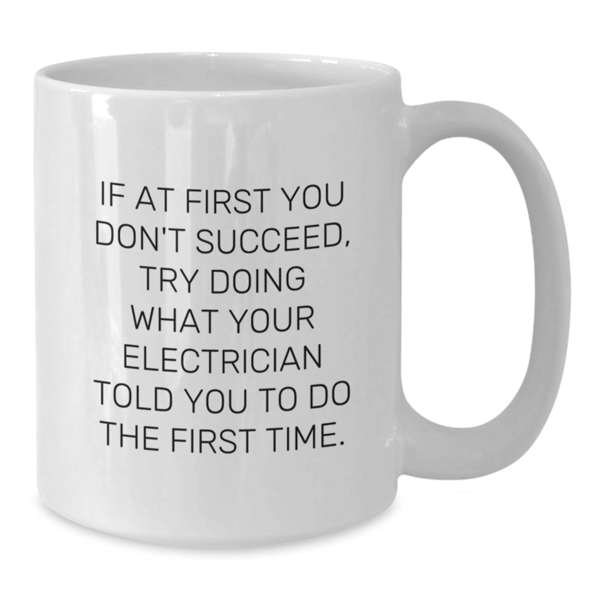 Electrician Keepsake White Coffee Mug for Him Birthday Gift - Additional