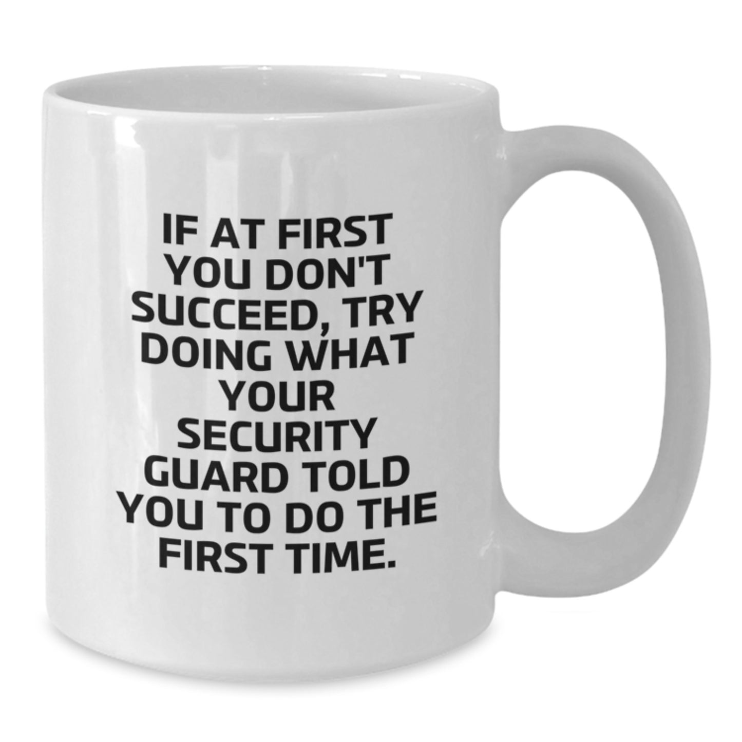 Security Guard Keepsake Mug for Him Birthday Gift with Funny Quote - Additional