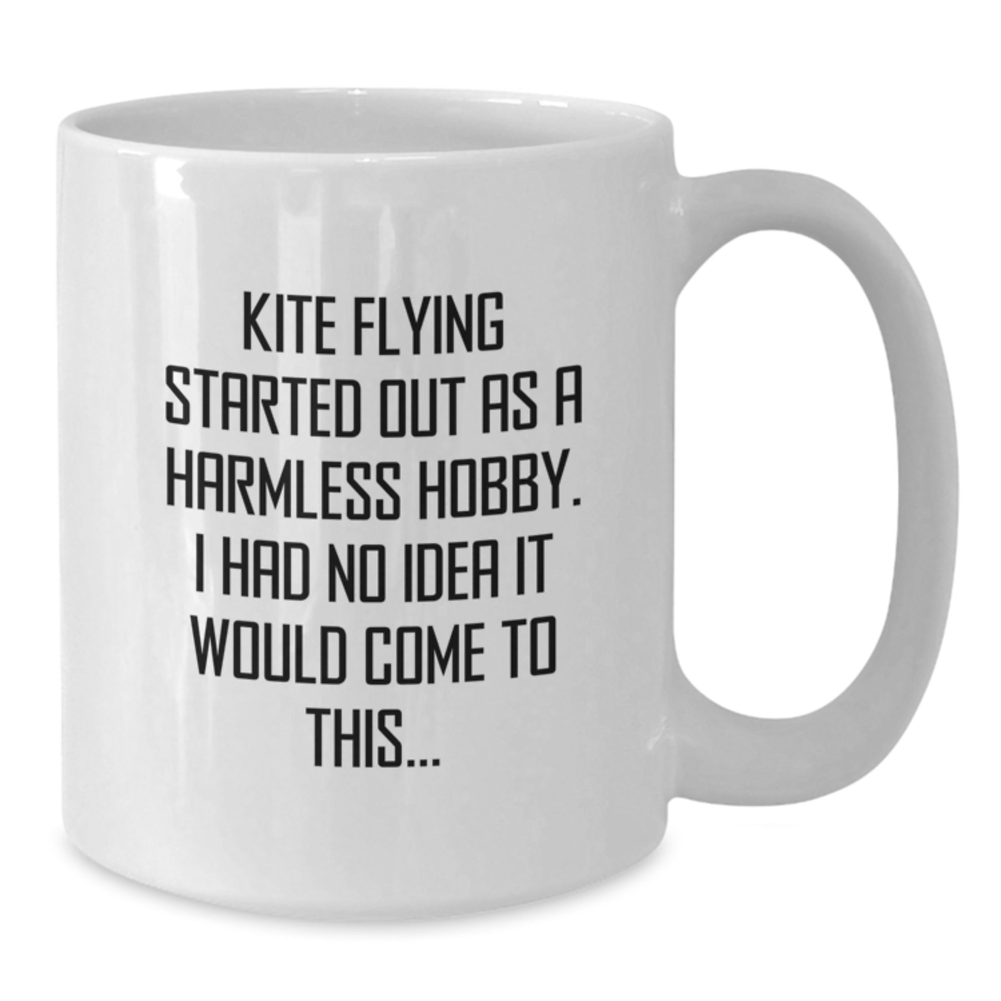 Kite Flying Gifts from Friends for Kite Enthusiasts - White Coffee Mug, Inspirational Quote about Kite Flying Adventures - Additional