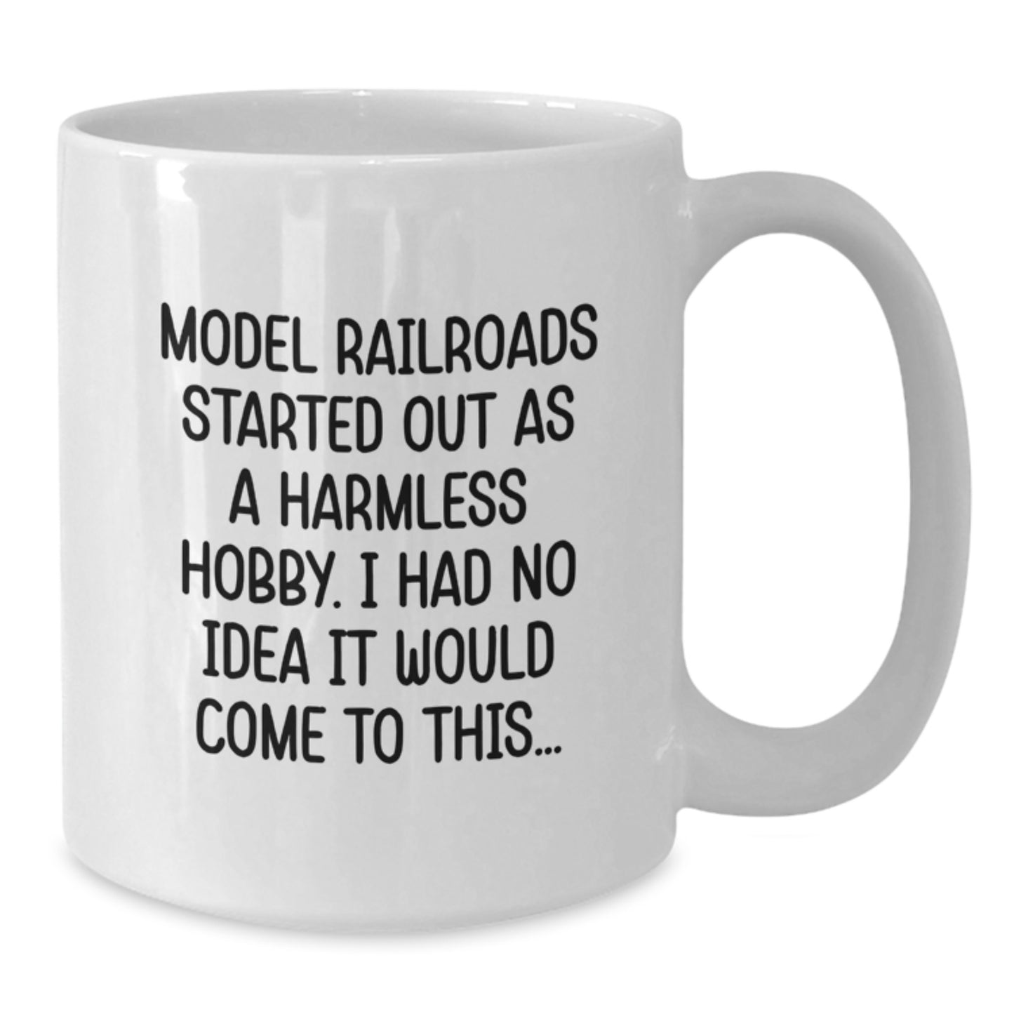 Model Railroads Lovers Gift from Family, Funny White Coffee Mug with Inspirational Quote for Birthday - Additional
