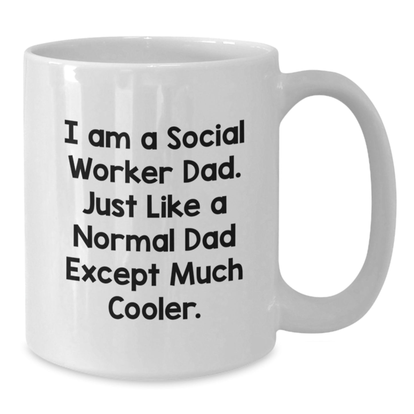 Cool Dad Social Worker Mug Novelty Birthday Gift for Friends - Additional