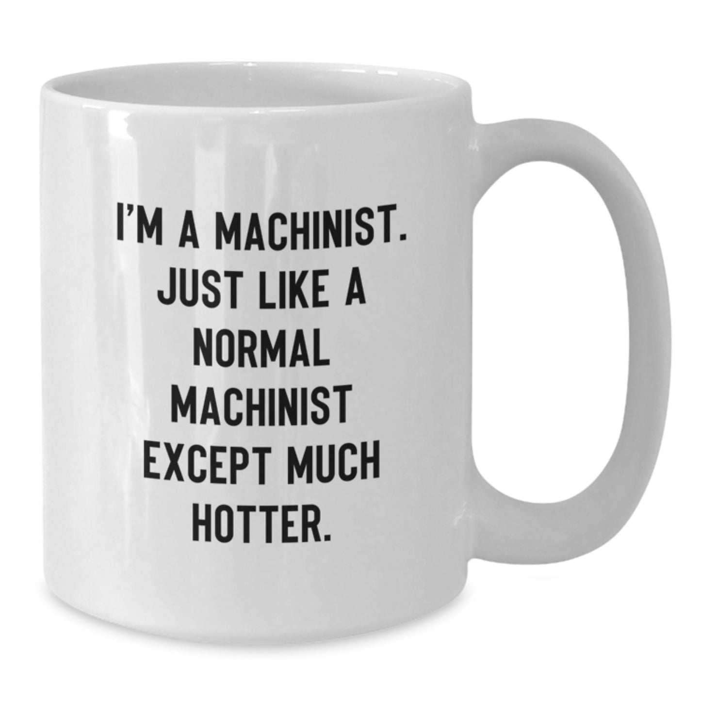 Funny Machinist Gifts for Him, I'm A Machinist White Coffee Mug, Best Father's Day Unique Presents, Gifts from Men to Machinist Friends - Additional