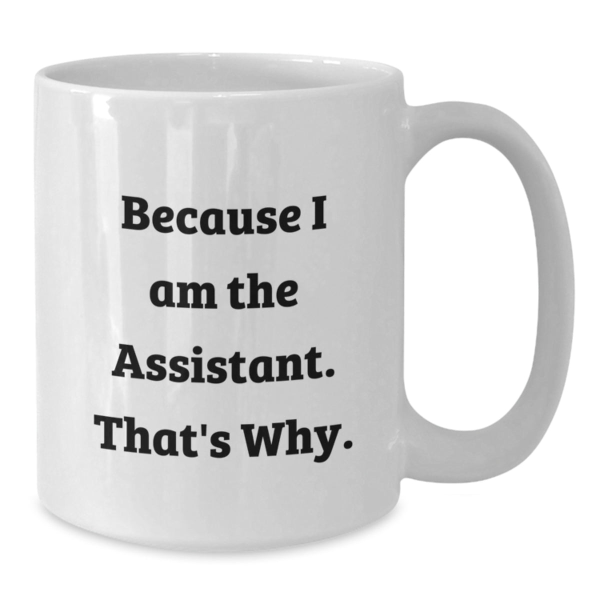 Christmas Gift for Her - Humorous Assistant Coffee Mug Present - Because - Additional