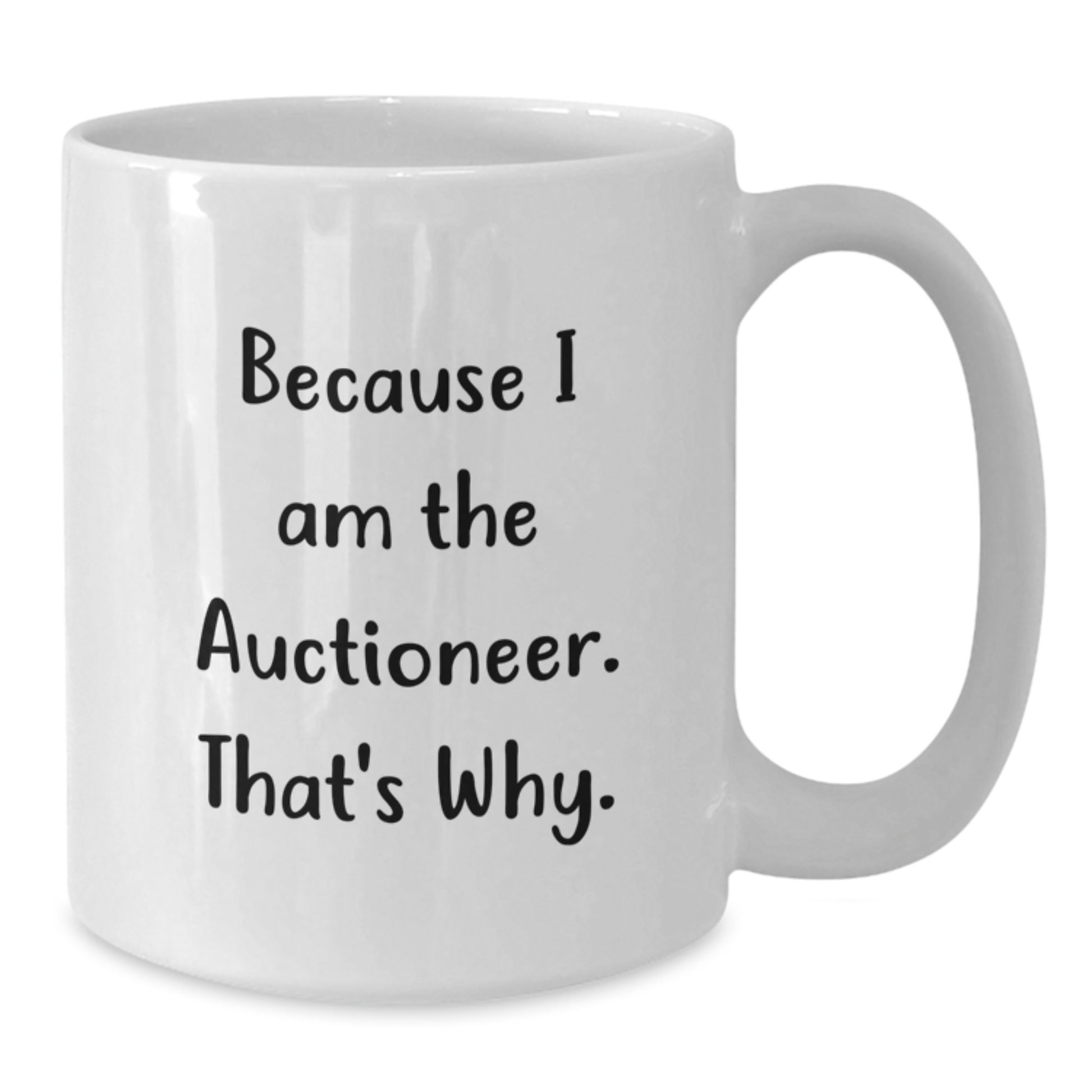 Auctioneer Keepsake White Coffee Mug for Him Birthday Gift Ceramic 11oz - Additional