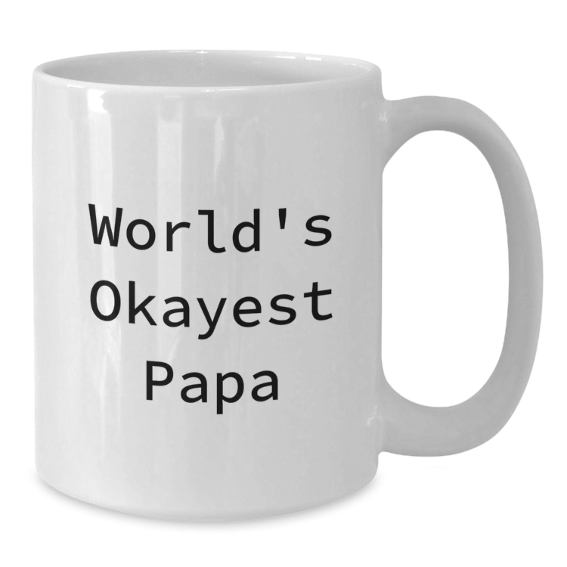 Papa Keepsake White Coffee Mug for Him Birthday Gift Surprise - Additional