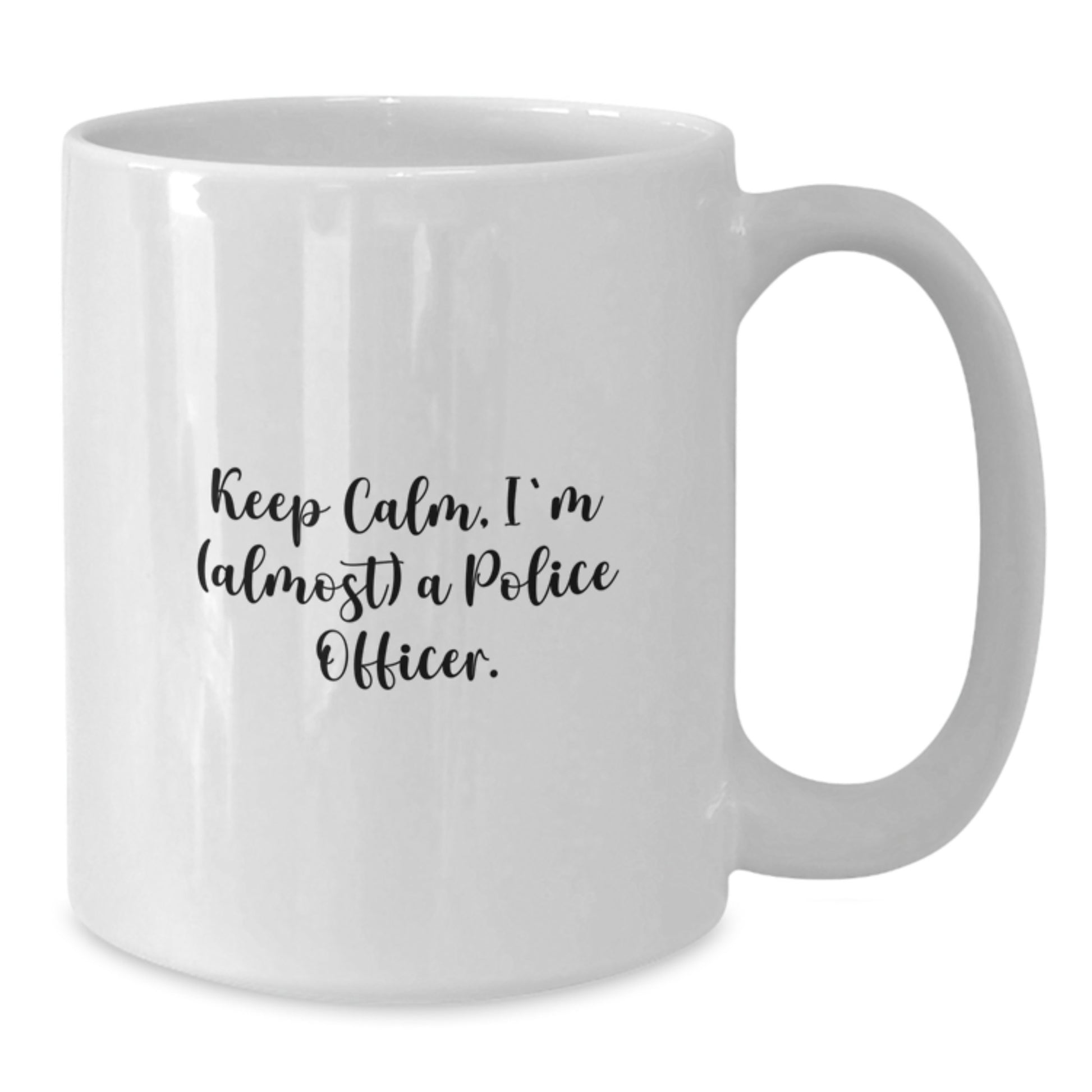 Birthday Gift Police Officer White Coffee Mug for Her Present - Additional