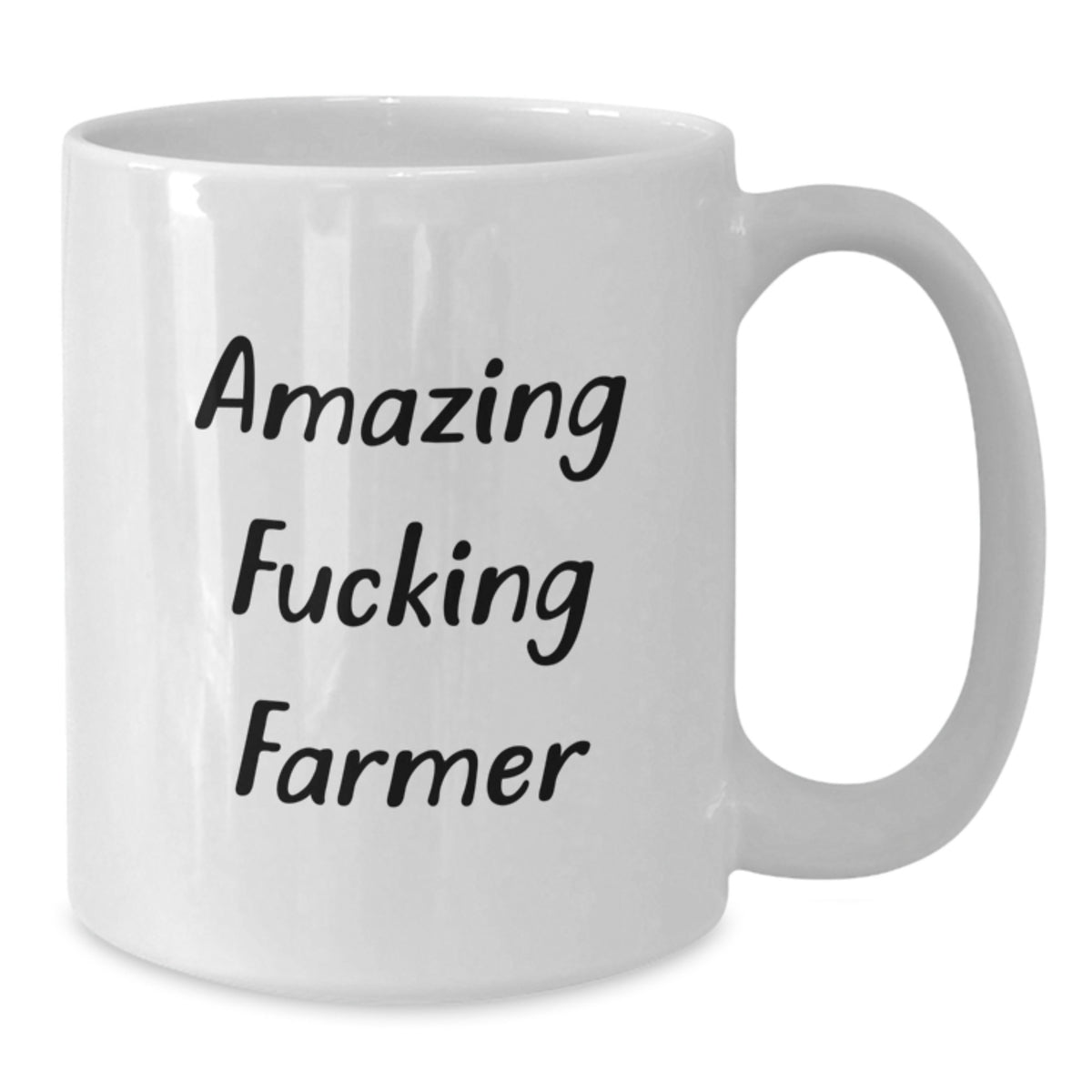 Farmer Gift for Him - Amazing Fucking Farmer Keepsake White Coffee Mug - Additional