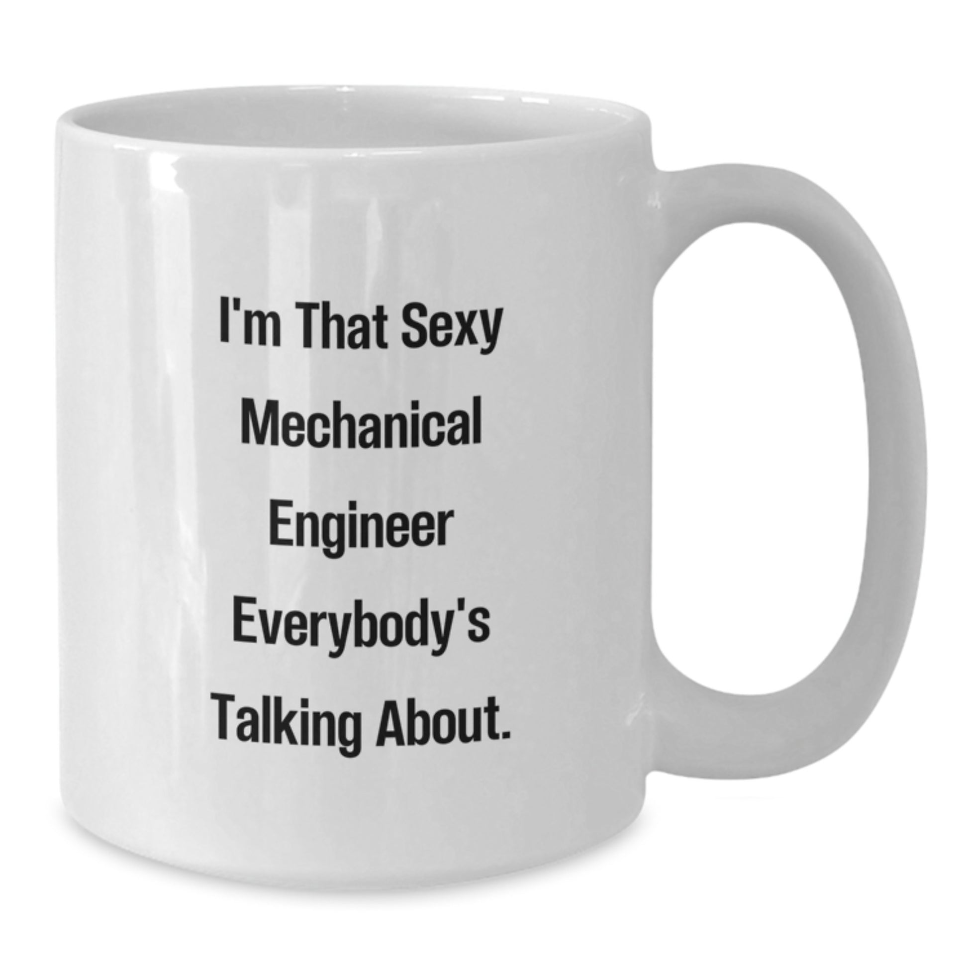 Funny Mechanical Engineer Gifts for Him, White Coffee Mug, Perfect Birthday Unique Presents from Friends to Men - Additional