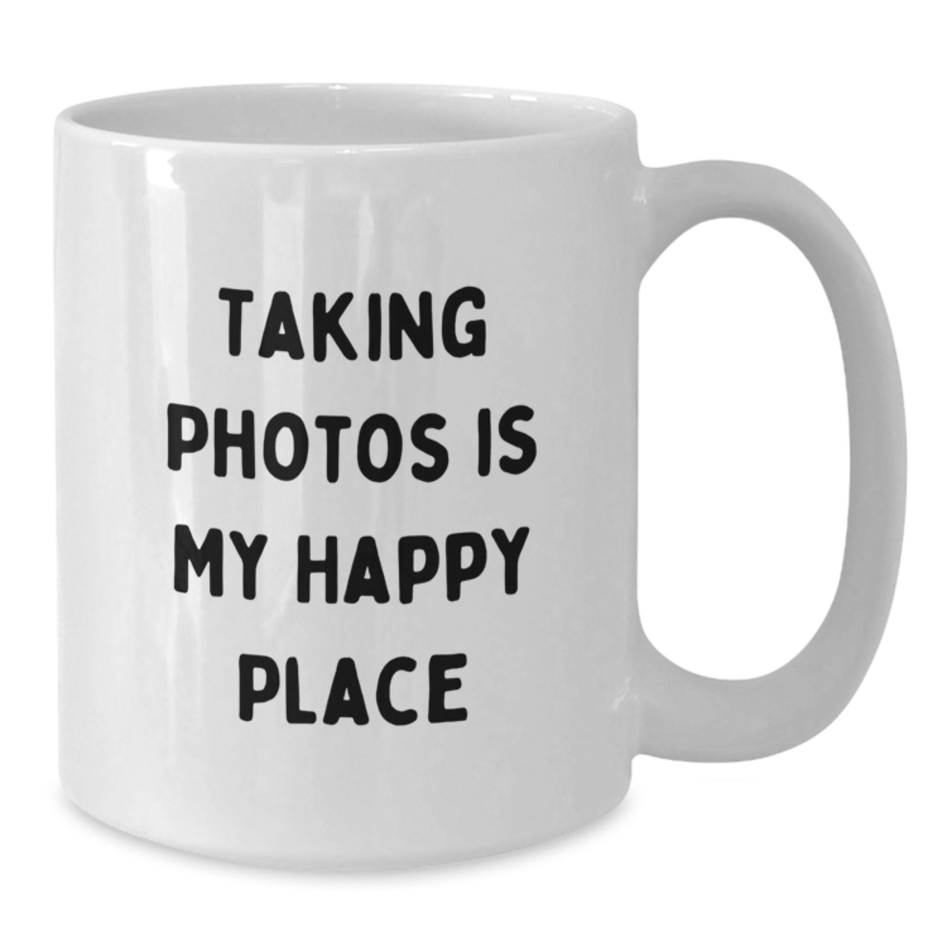 Taking Photos Gifts for Him - Funny 'Taking Photos Is My Happy Place' White Coffee Mug, Gifts from Men, Friends, or Family for Christmas Unique Gifts - Additional