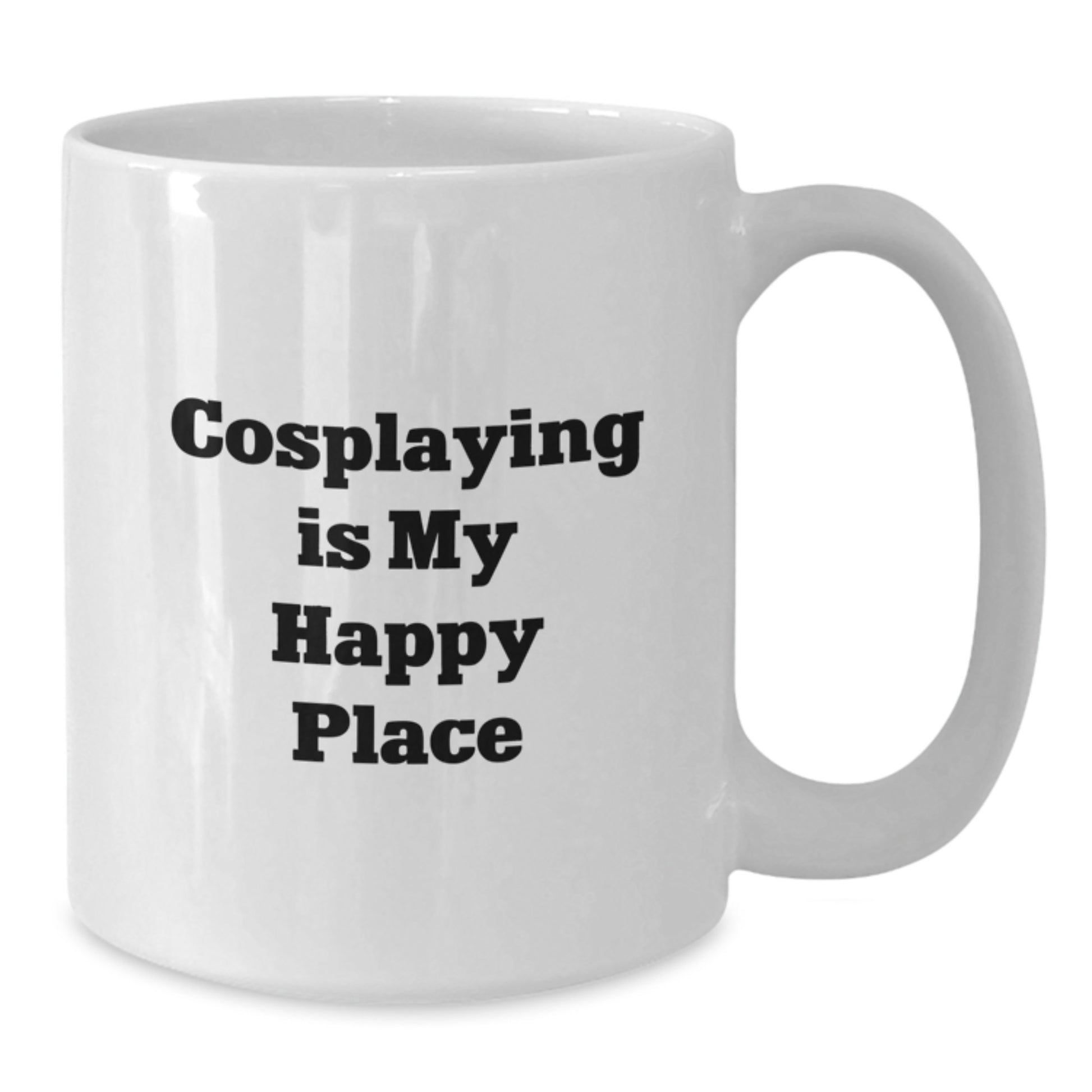 Funny Cosplaying Gifts for Cosplayers Men Women Friends Family Members from Friends, Birthday Unique Cosplaying Coffee Mugs White Ceramic, Cosplaying Is My Happy Place - Additional