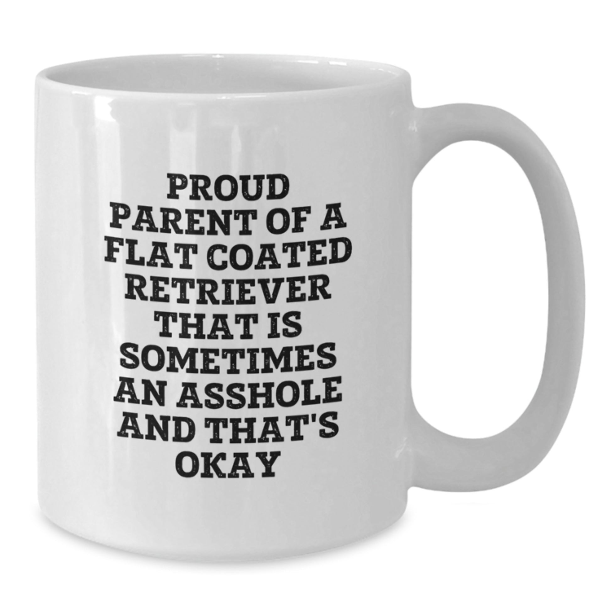 Funny Flat Coated Retriever Dog Gifts, Proud Parent Mug, White Coffee Mug for Flat Coated Retriever Dog Lover, Valentine's Unique Gifts from Friends to Family - Additional
