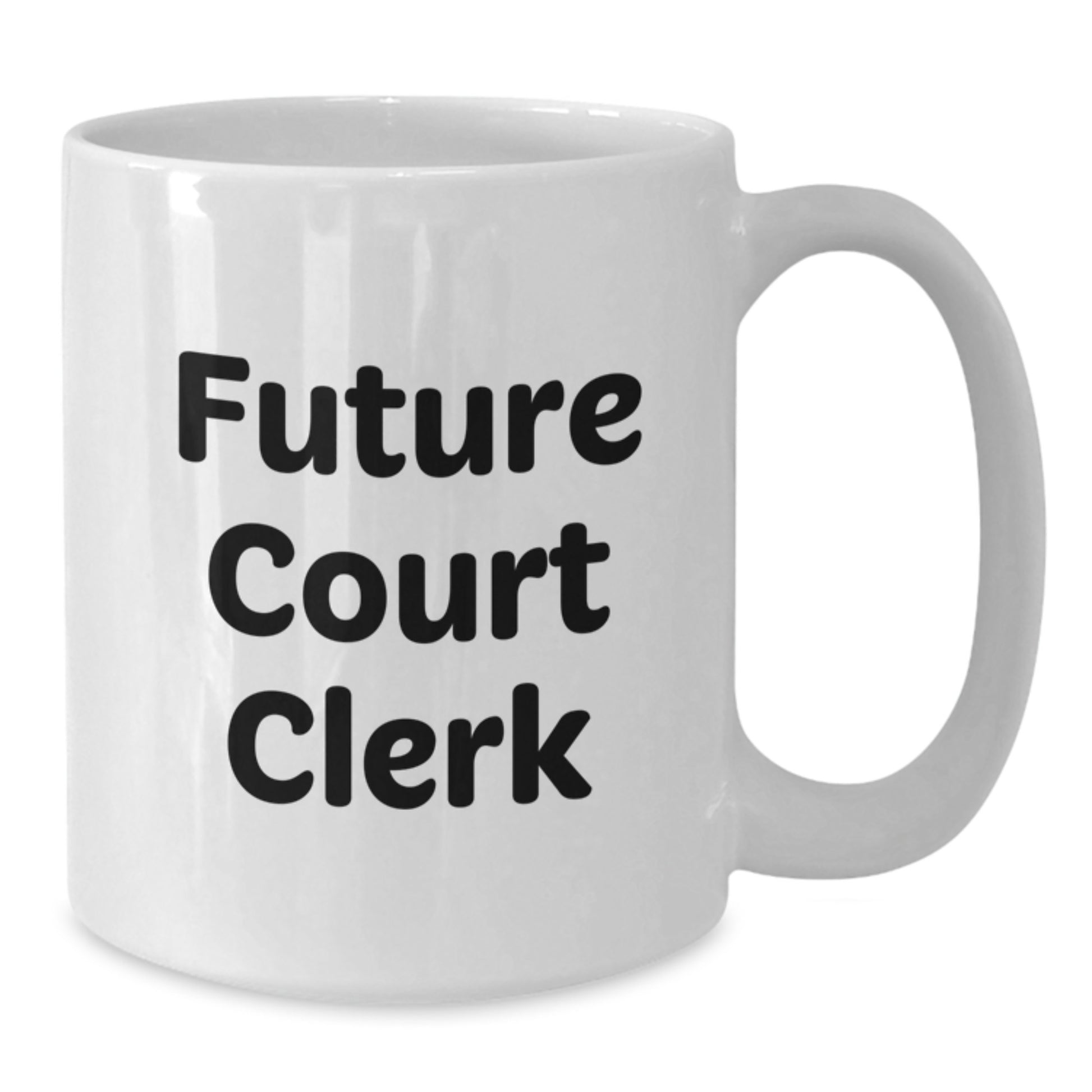 Funny Court Clerk Birthday Unique Gifts from Friends, Court Clerk Quote, White Coffee Mug for Court Clerk, Court Clerk Gifts - Additional