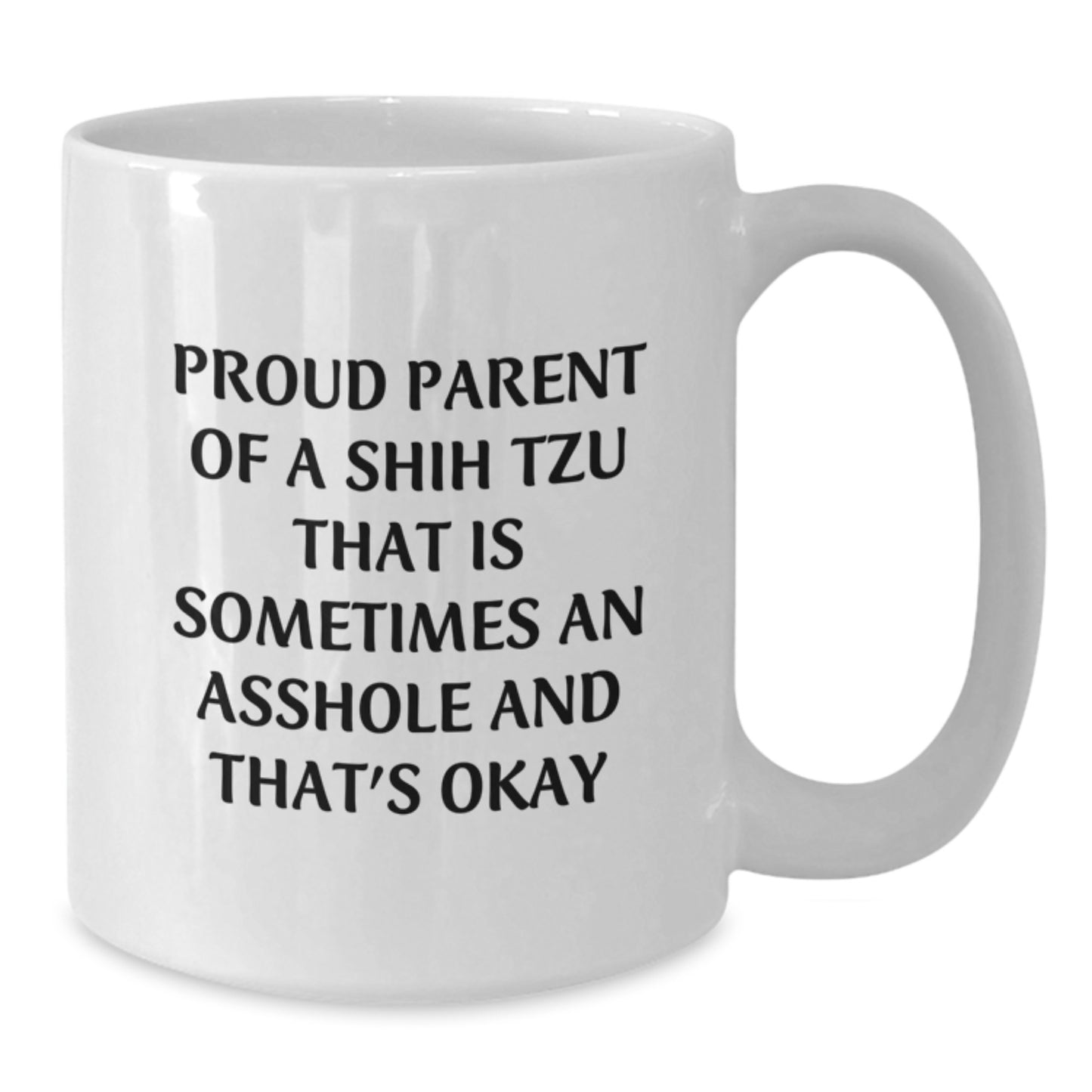 Funny Shih Tzu Dog Lover Gifts from Dad, Unique Father's Day Unique Gifts for Proud Parents, White Coffee Mug - Additional