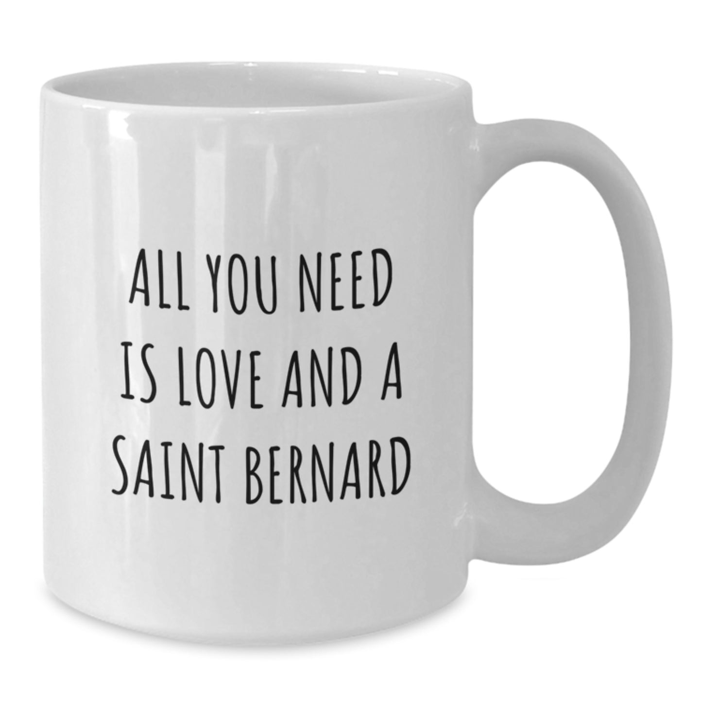 Funny Saint Bernard Dog White Coffee Mug Gifts from Men to Family for Christmas Unique Presents - Additional