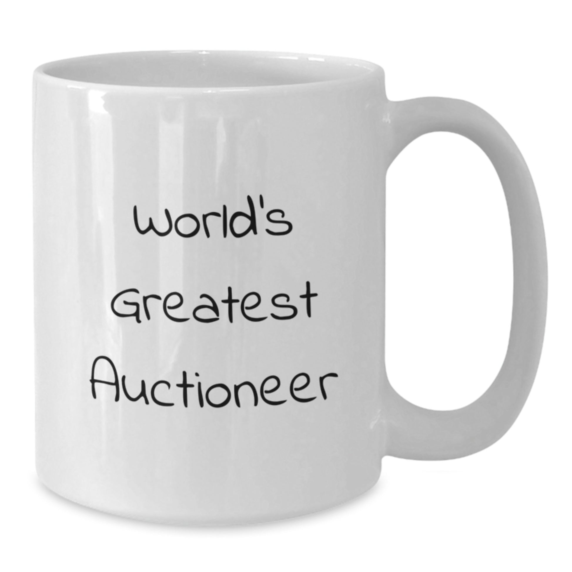 Funny World's Greatest Auctioneer Gifts from Men to Men Valentine's Unique Mug - Additional