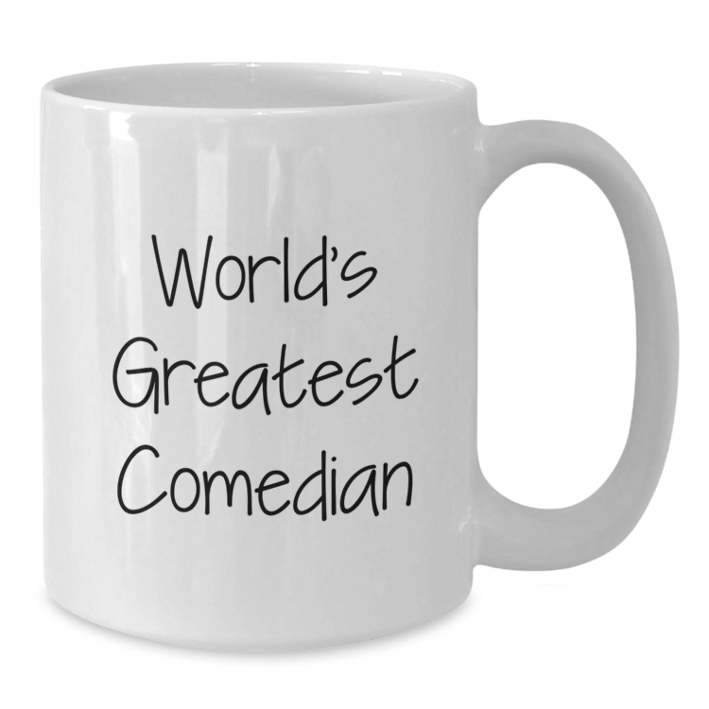 Funny 'World's Greatest Comedian' White Coffee Mug Gifts from Friends to Comedian on Birthday Unique Gifts - Additional