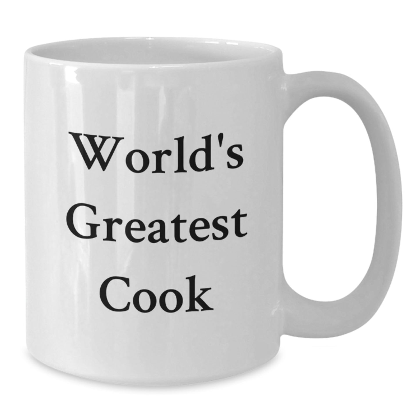 Funny World's Greatest Cook Quote White Coffee Mug Gifts from Men to Cook Friends for Father's Day - Additional