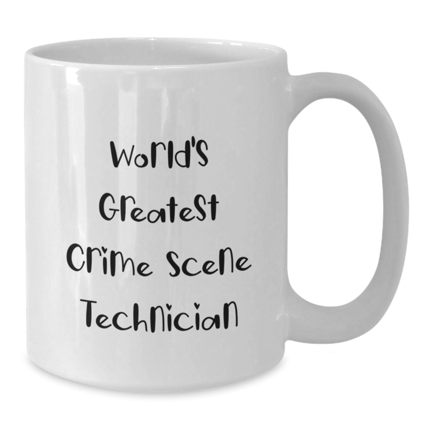 Funny Crime Scene Technician Gifts for Birthday, White Coffee Mug, 'World's Greatest' Quote, Gifts from Friends - Additional
