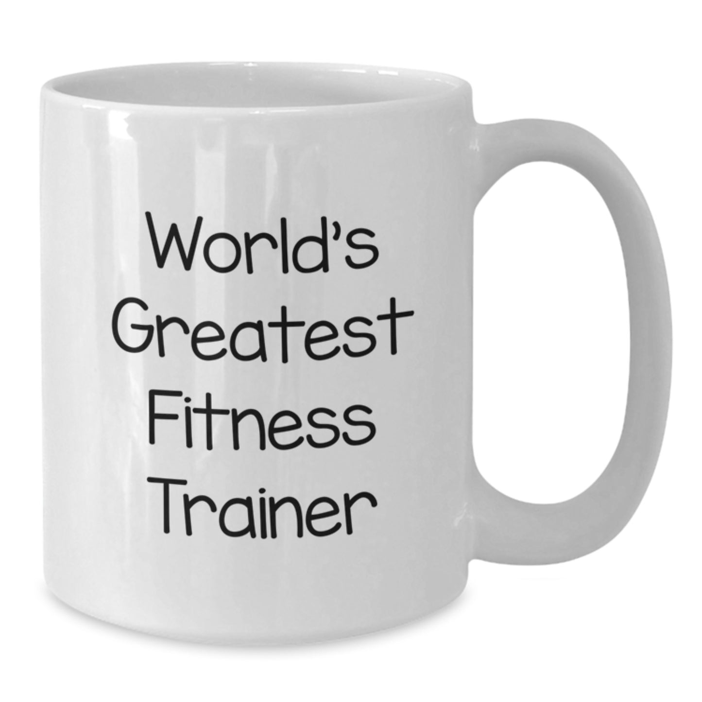 Funny World's Greatest Fitness Trainer Quote Funny White Coffee Mug Gifts from Friends for Fitness Trainers on Valentine's - Additional