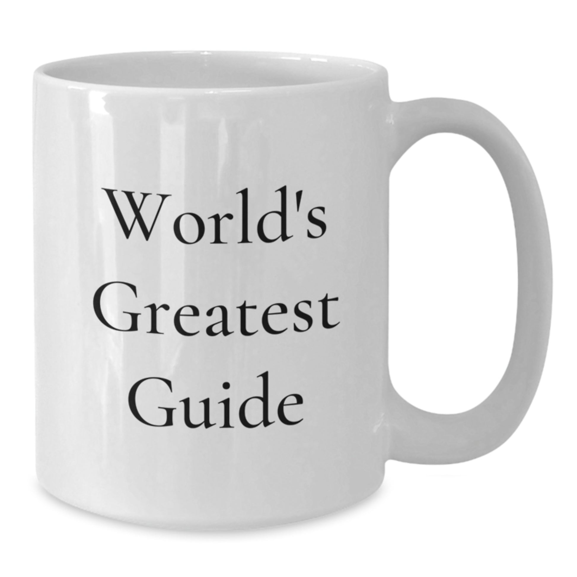 Funny World's Greatest Guide Gifts from Mom for Guide Lovers on Mother's Day Unique White Coffee Mug - Additional