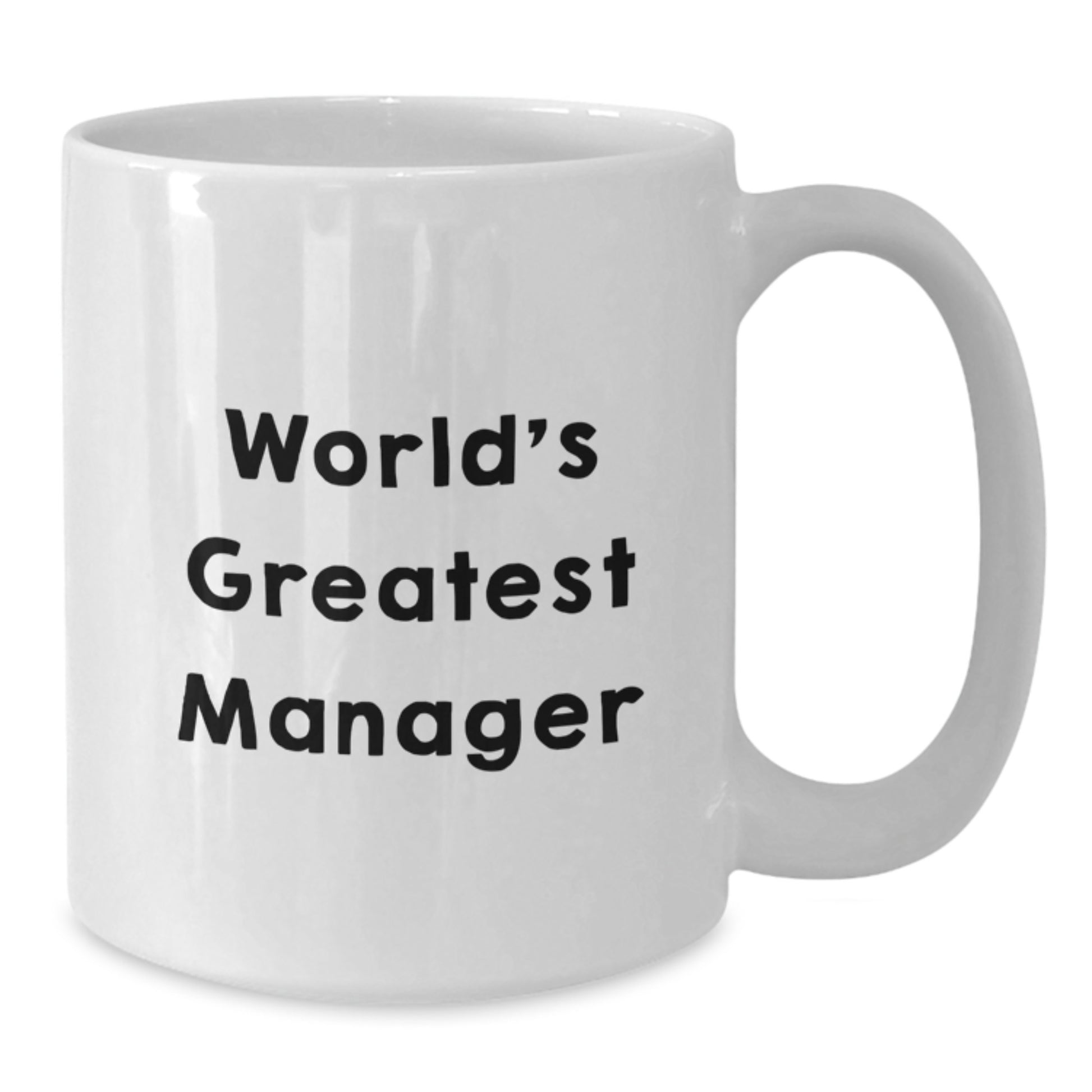 Funny 'World's Greatest Manager' White Coffee Mugs Gifts from Family to Dad Manager on Father's Day Unique Unique - Additional