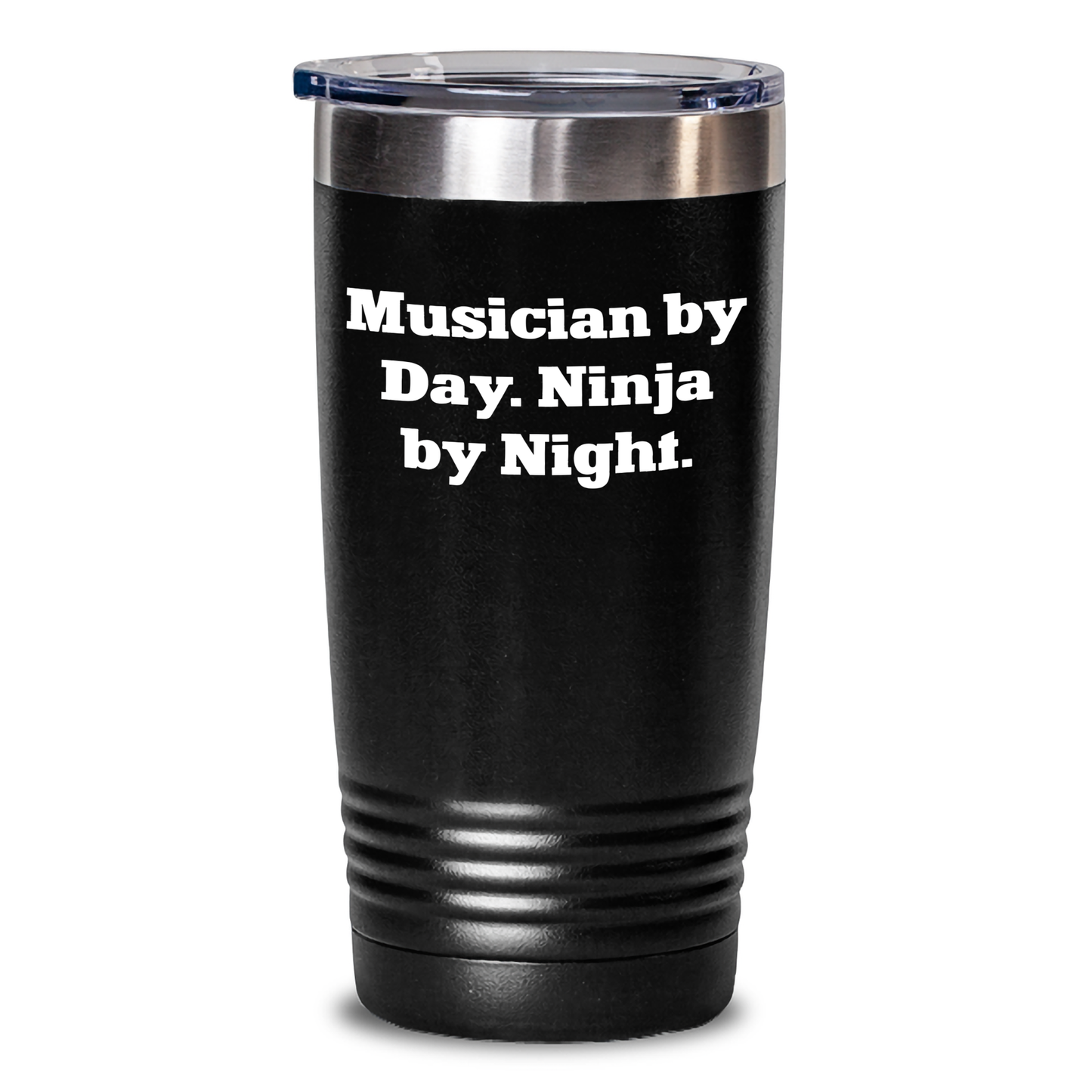 Musician Gifts, Musician By Day, Ninja By Night Tumbler - Funny Quote, Father's Day Unique Gifts from Men, Gifts for Musician - Main