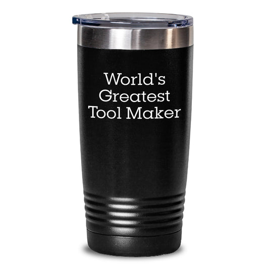 Funny Tool Maker Gifts from Friends, World's Greatest Tool Maker Tumbler, Unique Christmas Unique Gifts for Men - Main