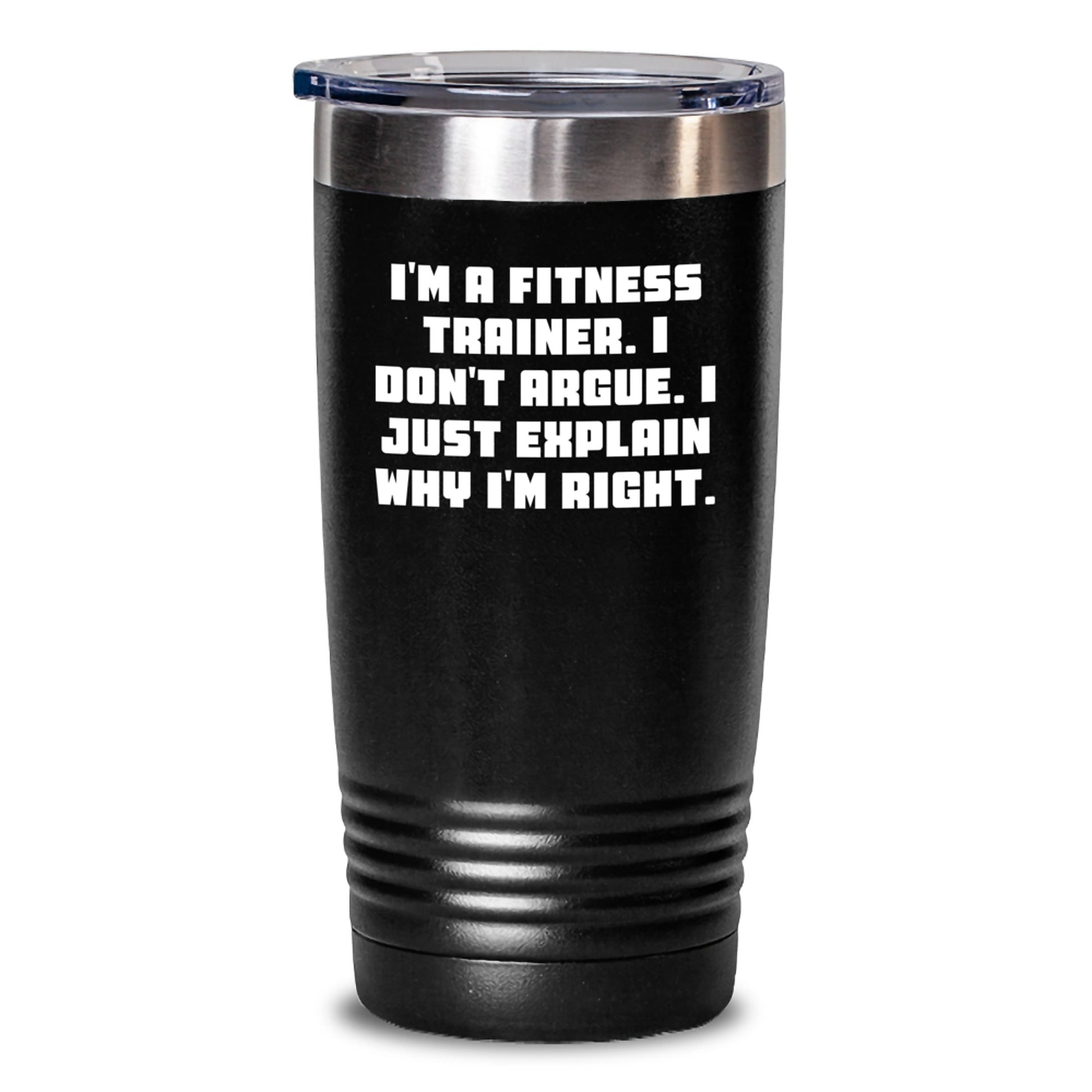 Funny Fitness Trainer Gifts from Friends for Fitness Trainers, Tumbler, Christmas Unique Gifts, Funny Quote, Fitness Trainer Gifts for Friends - Main